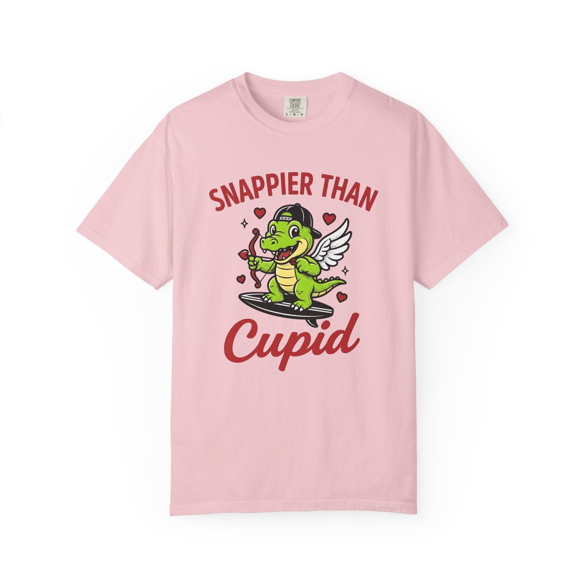 Alligator Cherub Shirt St. Valentine's Day Fauna Gift Women Anime Tee Gator T-Shirt Valentine Fan Manga Tshirt Wildlife Graphic Classic