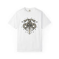 Double Serpent Blade Shirt Gothic Witchcraft Gift Women Sketch Tee Dagger T-Shirt Darkwave Fan Illustration Tshirt Occult Graphic Hand Drawn