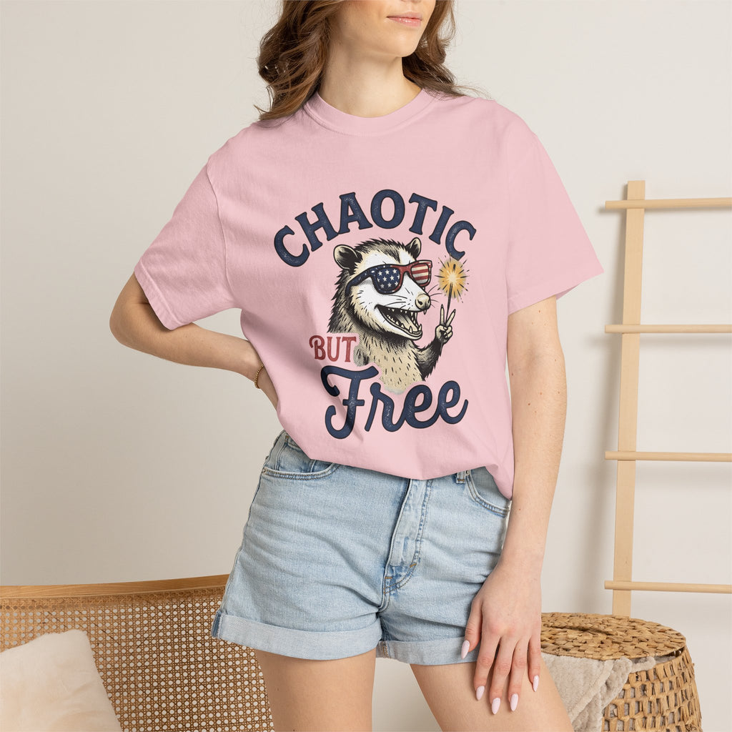 Opossum Sunnies Shirt 4th Of July Freedom Gift Women Old School Tee Possum T-Shirt Patriot Fan Vintage Tshirt Liberty Graphic Ink Flare