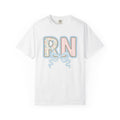 Bloom Monogram Shirt Nurse Appearance Gift Women Muted Hues Tee Monogram T-Shirt Healthcare Enthusiast Pastel Tshirt Beauty Graphic Classic