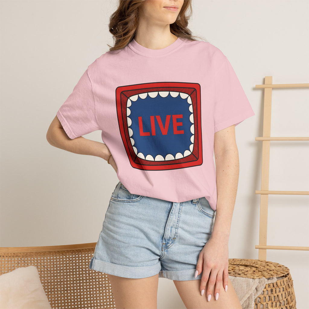 Vintage Television Shirt Retro Jokes Gift Women Comic Art Tee Old Tv T-Shirt Retro Enthusiast Cartoon Tshirt Humor Graphic Joke Design