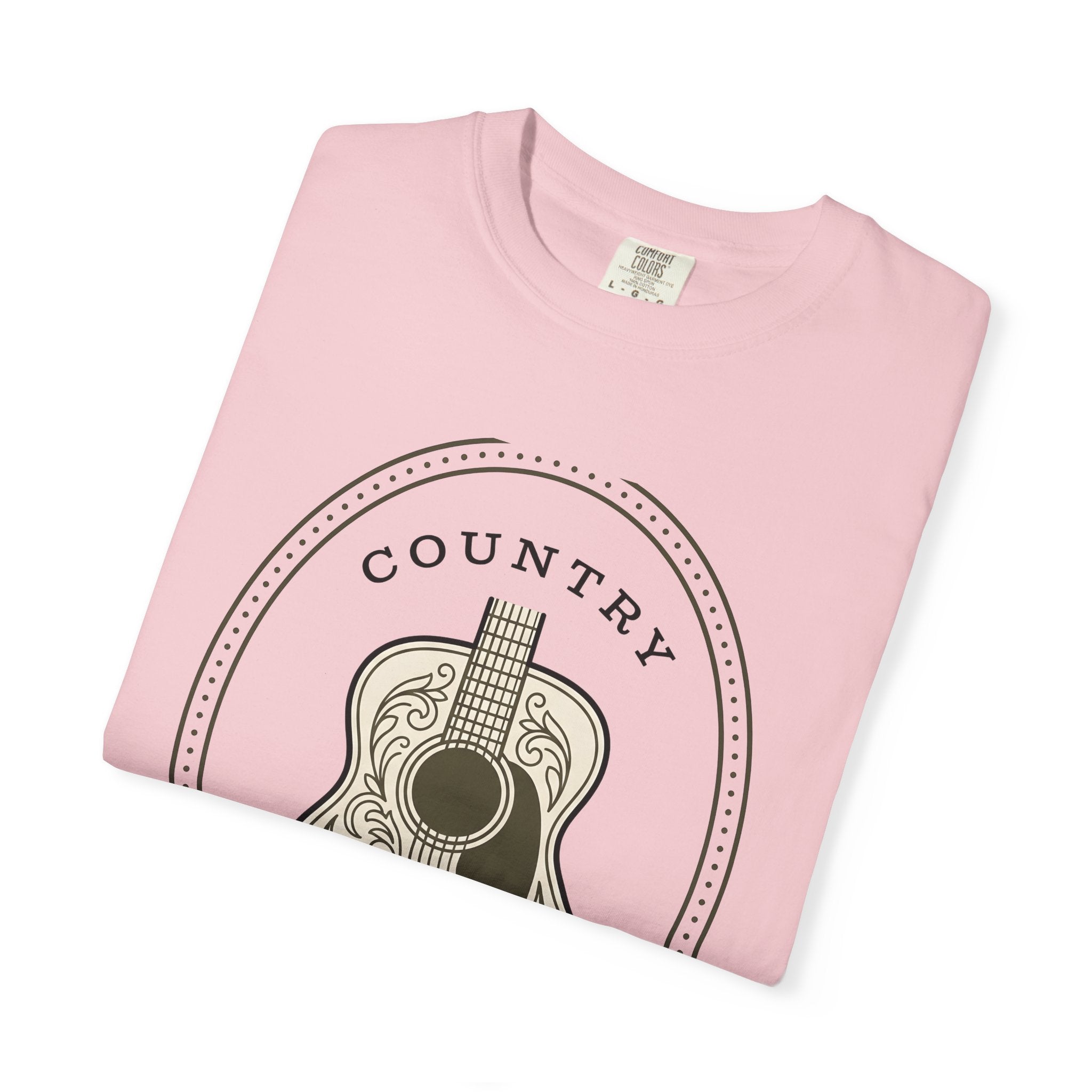 Acoustic Guitar Shirt Cowgirl Sound Gift Women Hippie Tee Guitar T-Shirt Cowboy Fan Bohemian Tshirt Audio Graphic Classic Floral Print