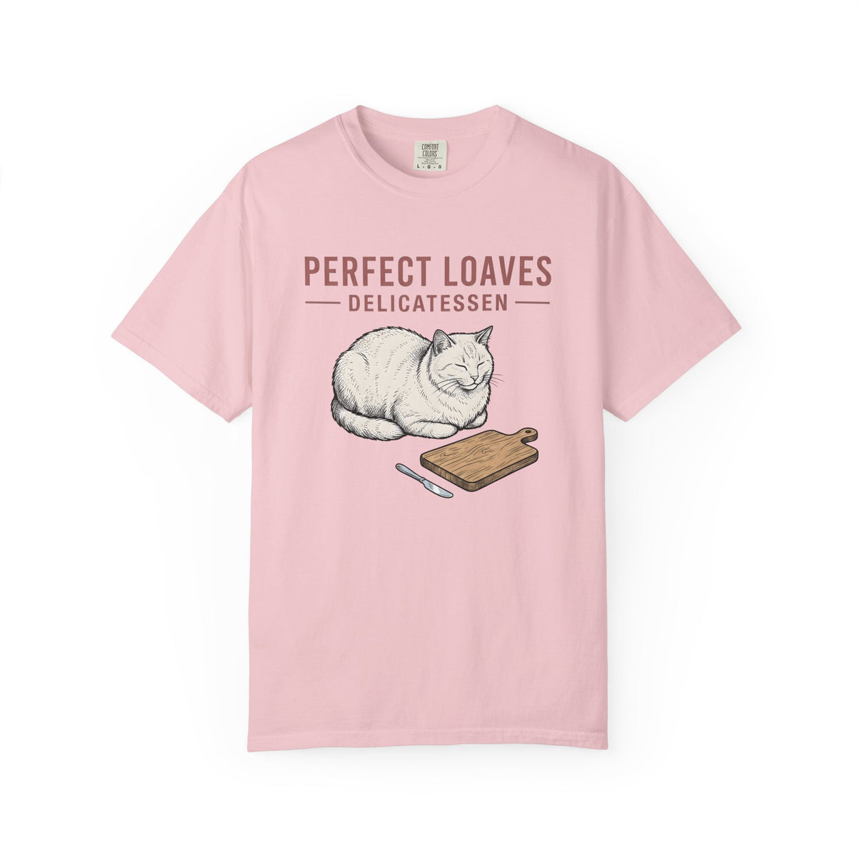 Loaf Cat Shirt Cat Foodie Gift for Women Hand Drawn Tee Kitty Cat Lady T-Shirt