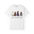 Capybara Outfits Shirt Halloween Pet Gift Women Adorable Tee Rodent T-Shirt Horror Fan Cute Tshirt Animal Graphic Comic Wizard Hat Tshirt
