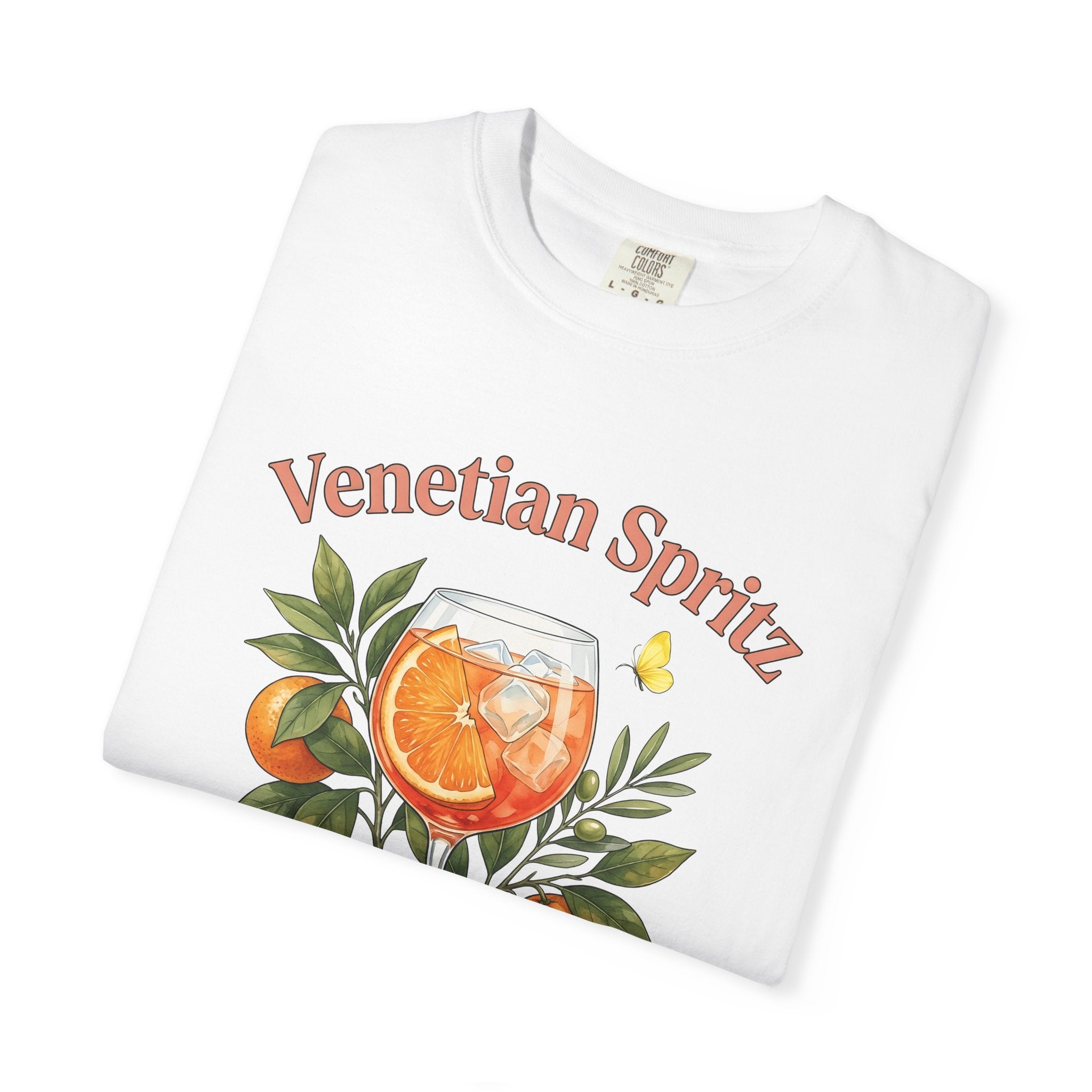 Spritz Beverage Shirt Drinks Mixer Gift Women Flower Tee Spritzer T-Shirt Cocktail Fan Cocktail Graphic Tshirt Mid Century Tangerine Tshirt
