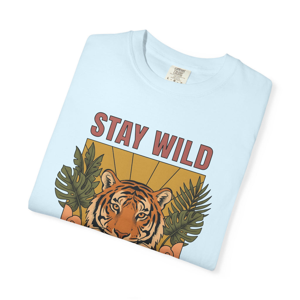 Tiger Face Shirt Animal Nature Gift Women Boho Tee Tiger T-Shirt Wildlife Enthusiast Hippie Tshirt Environmental Graphic Retro Tropical