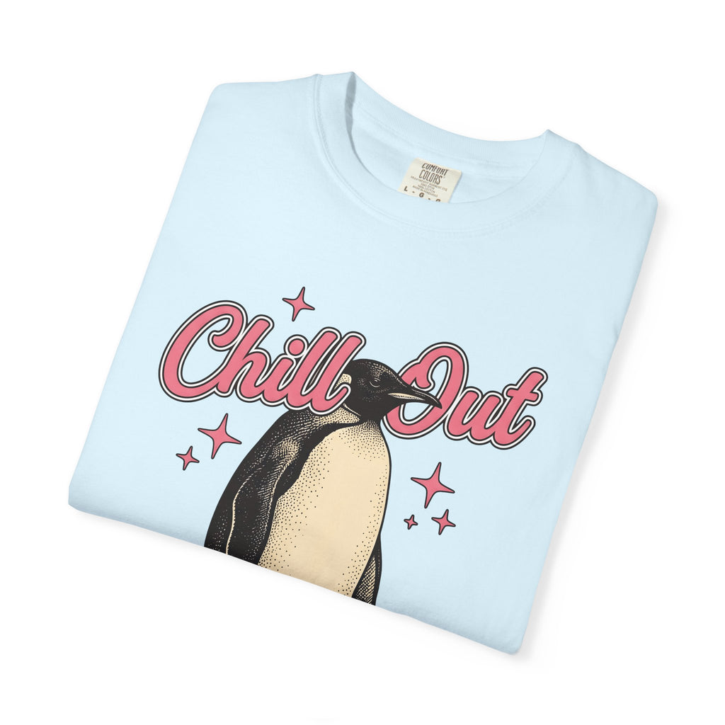 Penguin Graphic Shirt Christmas Animal Gift Women Vintage Tee Pinguin T-Shirt Xmas Fan Distressed Tshirt Wildlife Graphic Retro Stars Tshirt