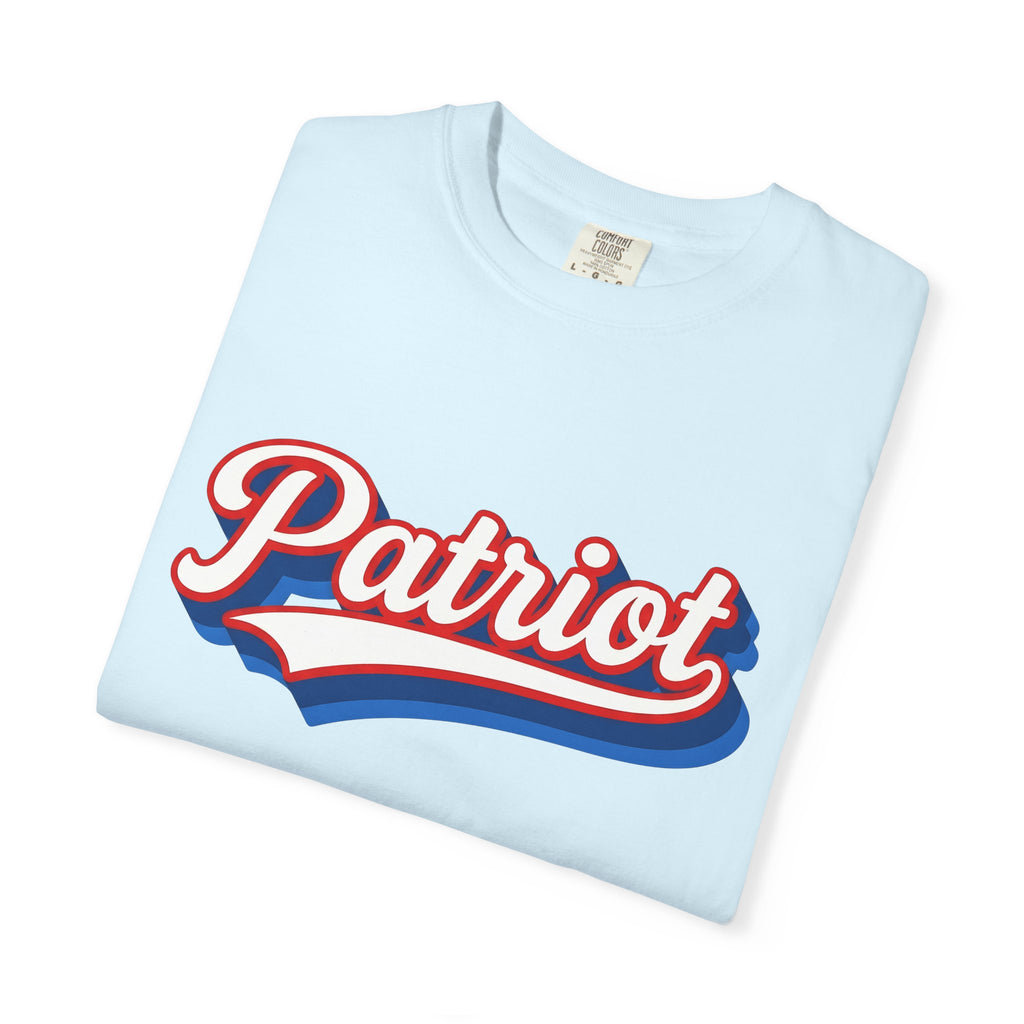 Patriotic Font Shirt America Event Gift Women Heavy Tee Typography T-Shirt American Fan Vintage Tshirt Festival Graphic Rustic Old School