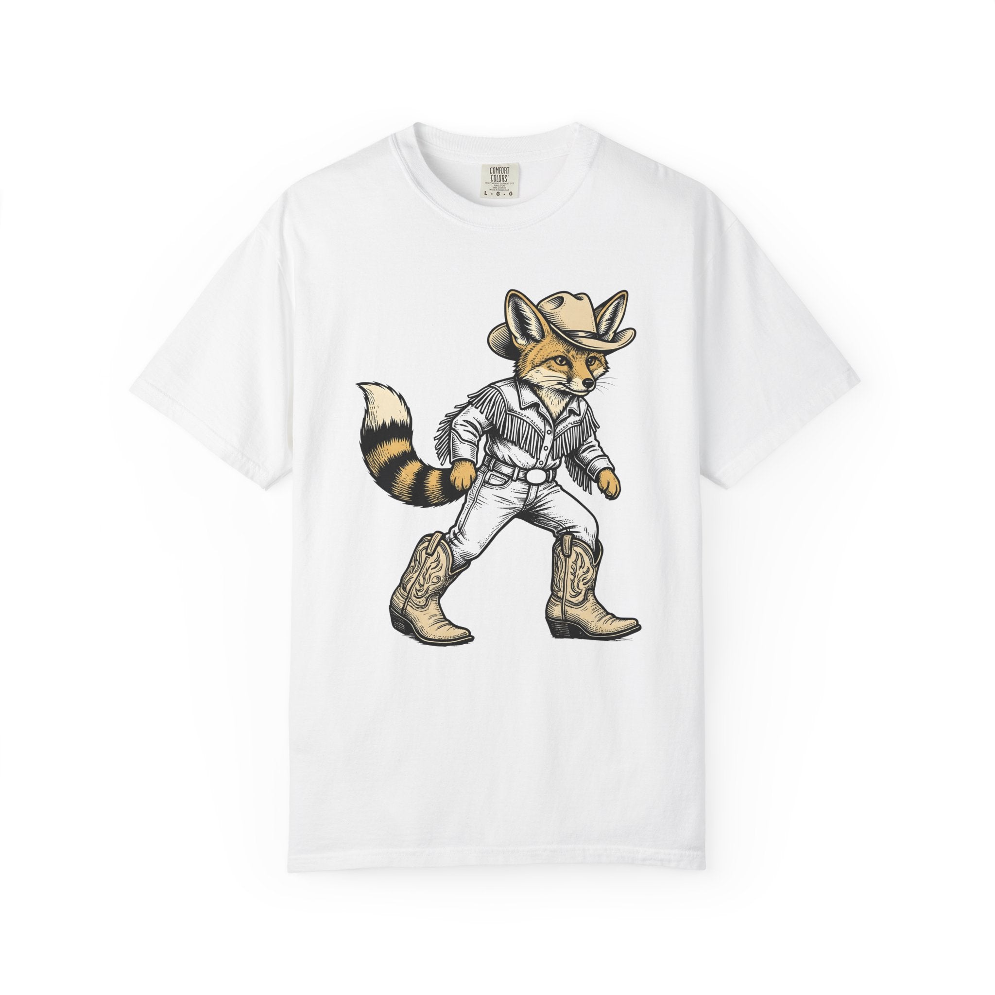 Fox Cowgirl Shirt Cowgirl Fauna Gift Women Hand Drawn Tee Vixen T-Shirt Cowboy Fan Wildlife Graphic Kitten Line Art Cowboy Boots Tshirt