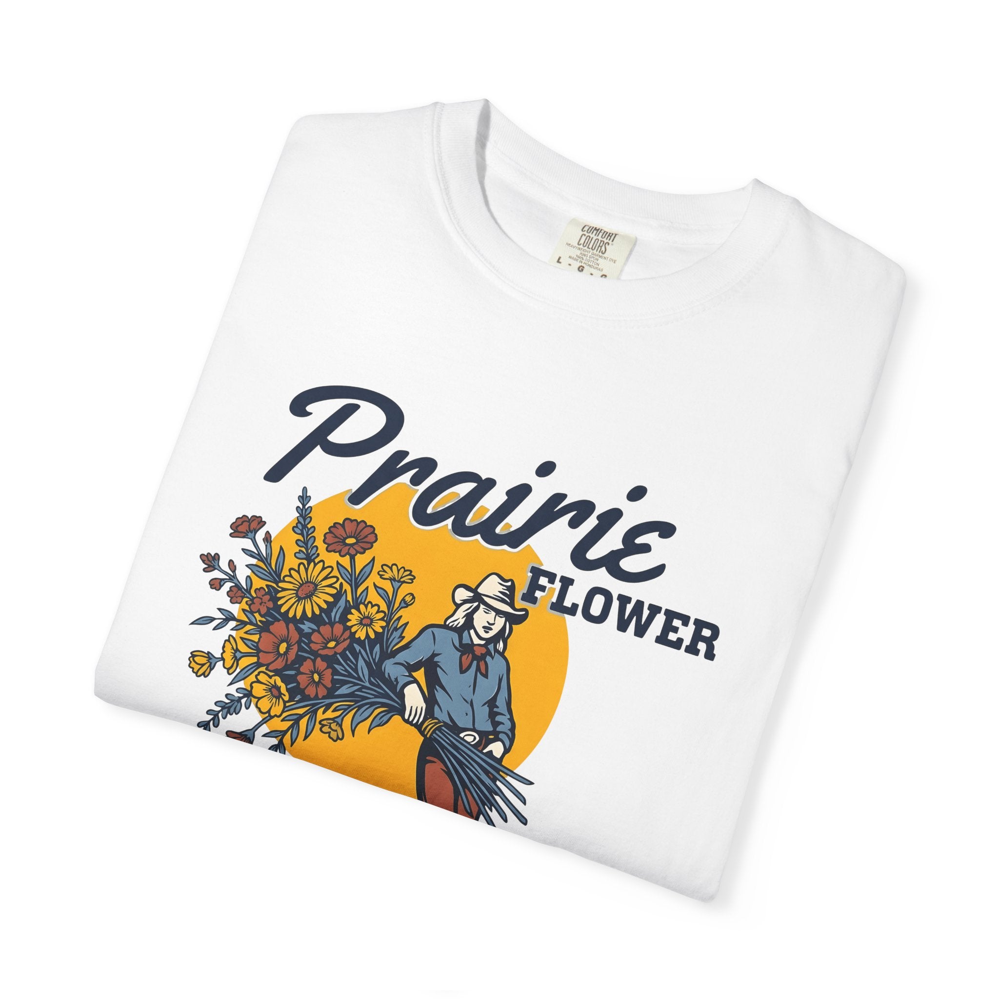 Cowgirl Flowers Shirt Cowgirl Ranch Gift Women Vintage Tee Wildflowers T-Shirt Cowgirl Fan Retro Tshirt Farm Graphic Classic Wildflower
