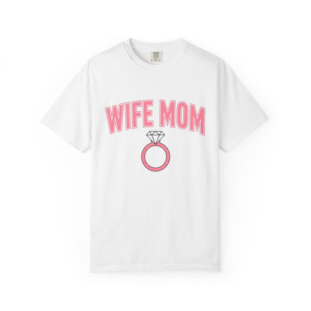 Diamond Ring Shirt Moms Family Gift Women Bold Tee Engagement Ring T-Shirt Mother Fan Bridal Tshirt Family Graphic Minimalist Jewelry Tshirt
