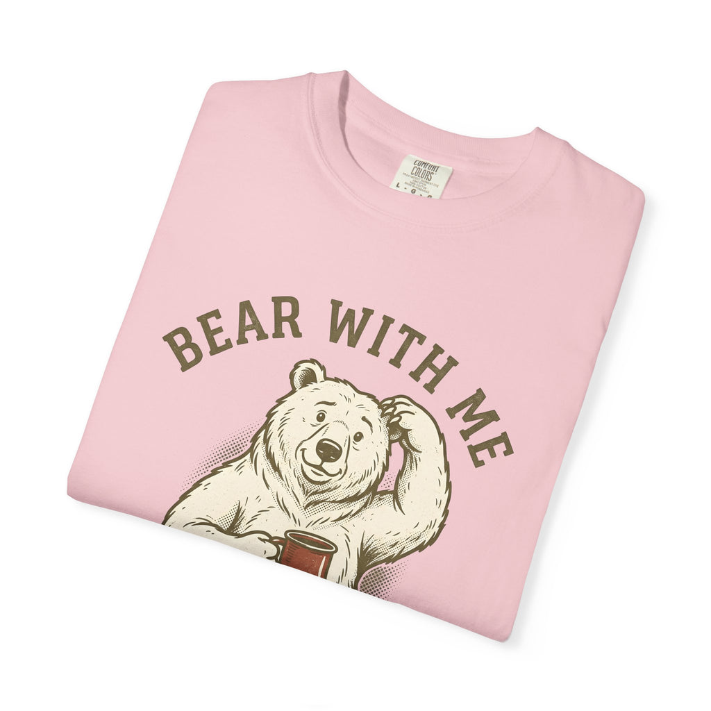 Bear Latte Shirt Funny Wildlife Gift Women Retro Tee Coffee T-Shirt Humor Fan Vintage Tshirt Animal Graphic Sketch Cup Tshirt