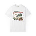 Vintage Car Shirt Christmas Holiday Gift Women Hand Drawn Tee Classic Car T-Shirt Christmas Fan Illustrated Tshirt Seasonal Graphic Retro