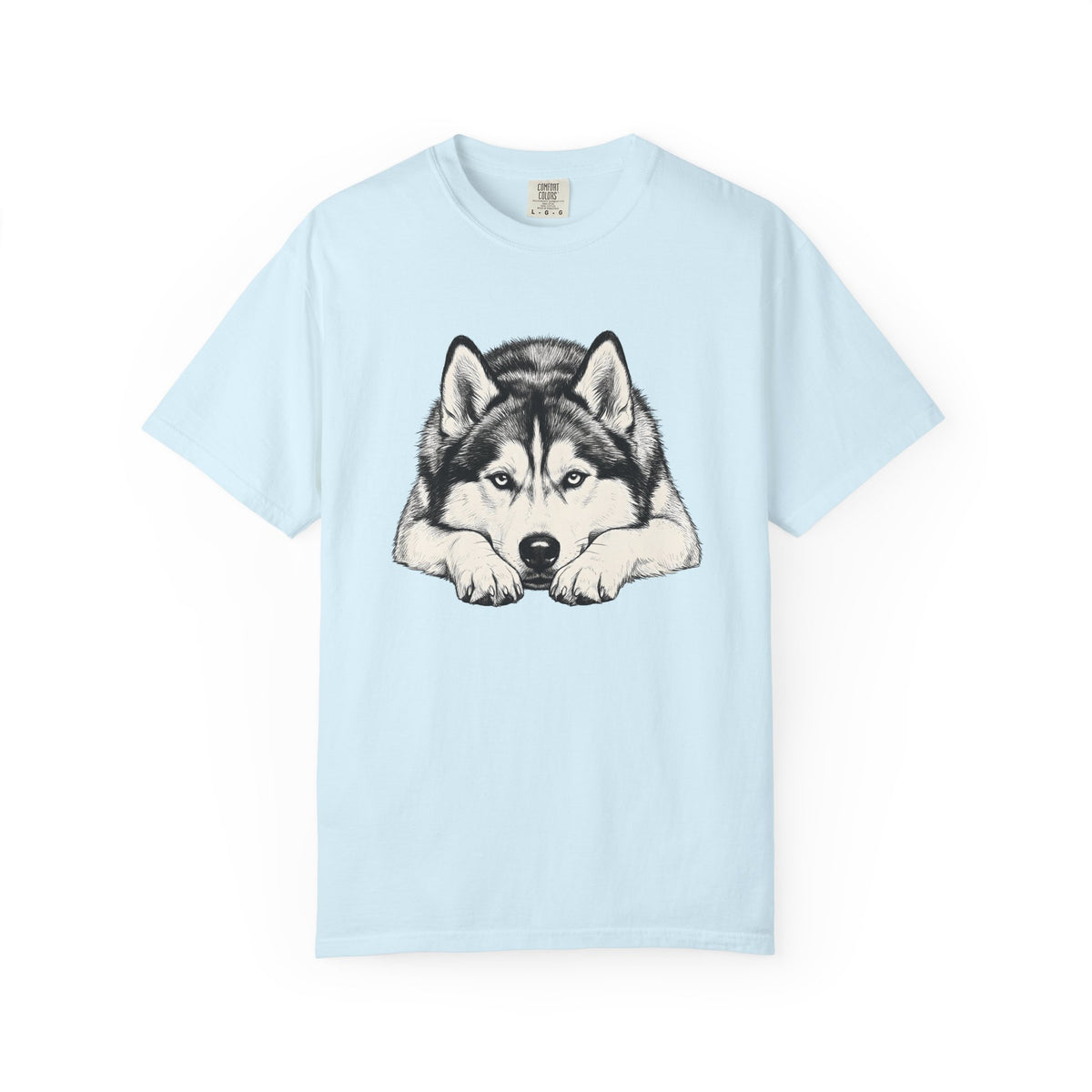 Husky Dog Shirt Dog Pet Unisex Gift Hand Drawn Tee Siberian Husky T-Shirt Dog