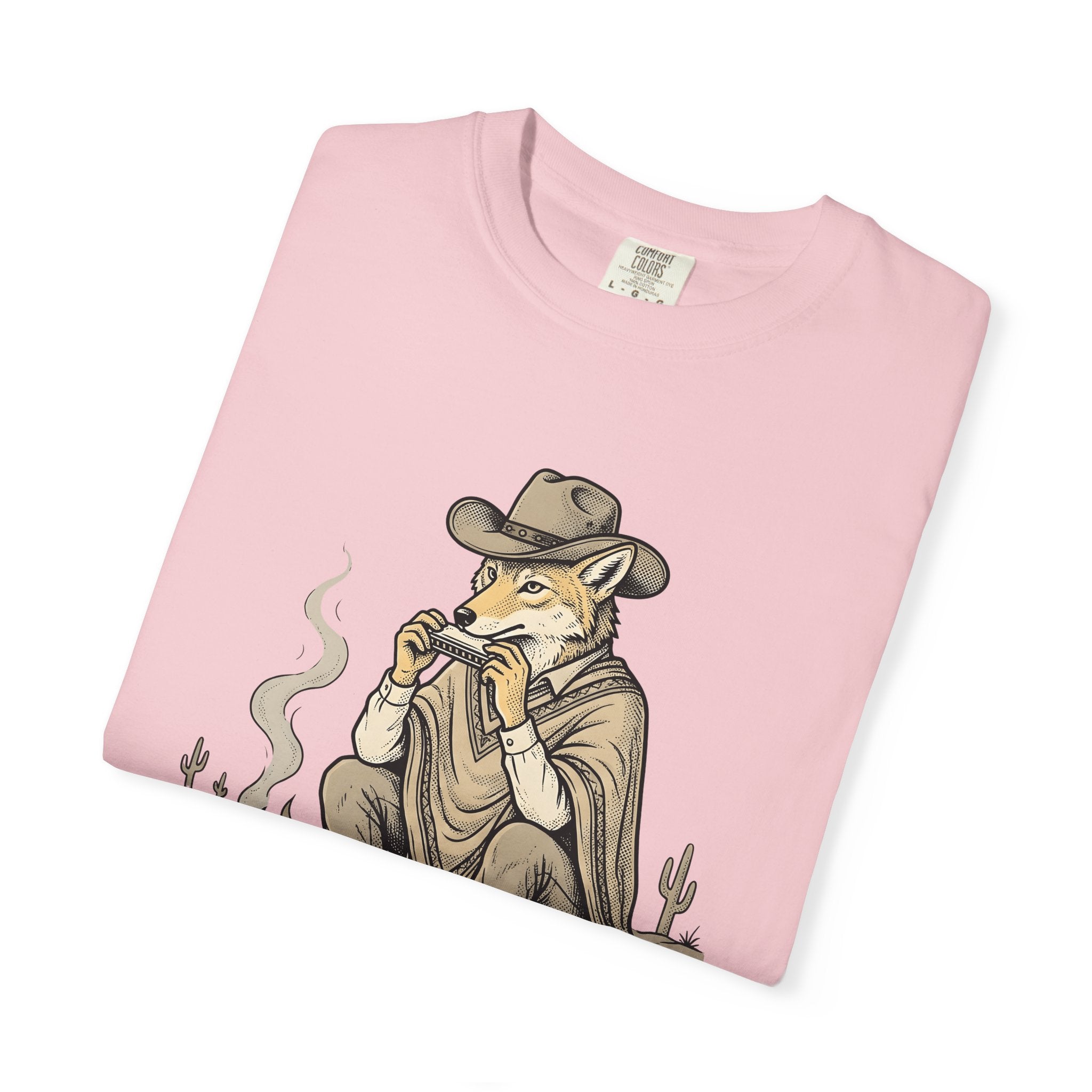 Desert Coyote Shirt Cowgirl Fauna Gift Women Country Tee Coyote T-Shirt Cowgirl Fan Rustic Tshirt Wildlife Graphic Retro Bonfire Tshirt
