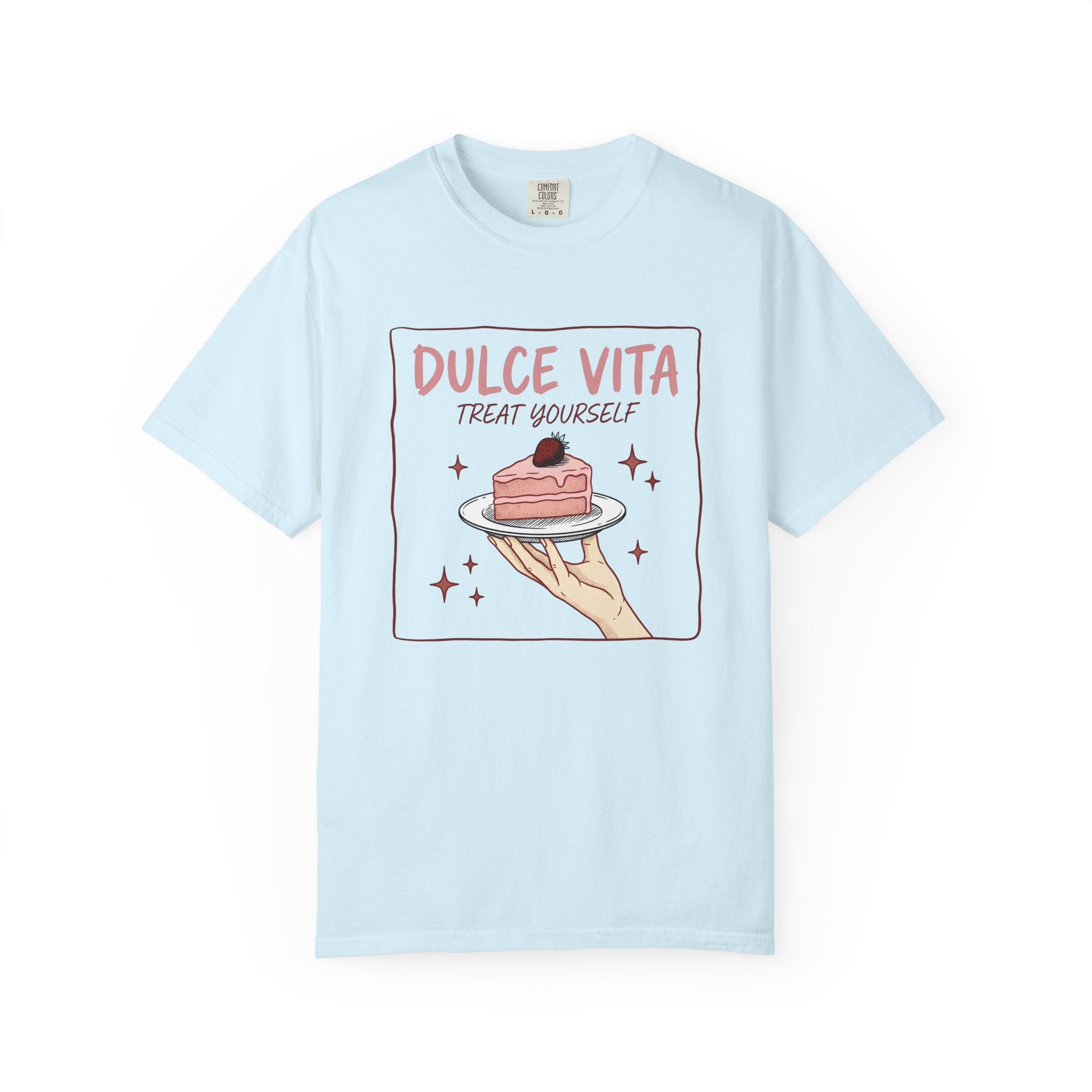 Berry Cake Shirt St. Valentine's Day Meal Gift Women Line Art Tee Cake T-Shirt Valentine Fan Minimalist Tshirt Dinner Graphic Cartoon