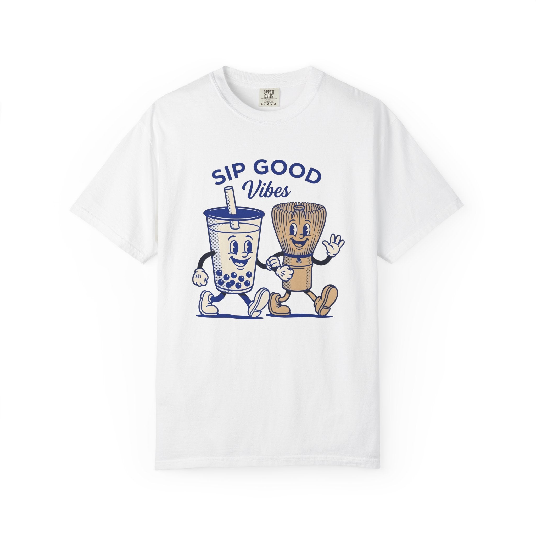 Bubble Tea Graphic Shirt Coffee Kawaii Gift Women Cartoon Tee Boba Tea T-Shirt Coffee Fan Comic Tshirt Cute Illustration Kawaii Design Retro