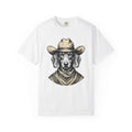 Cowboy Dog Shirt Dog Ranch Gift Women Old-Fashioned Tee Cowdog T-Shirt Dog Fan Retro Tshirt Farm Graphic Doodle Kerchief Tshirt