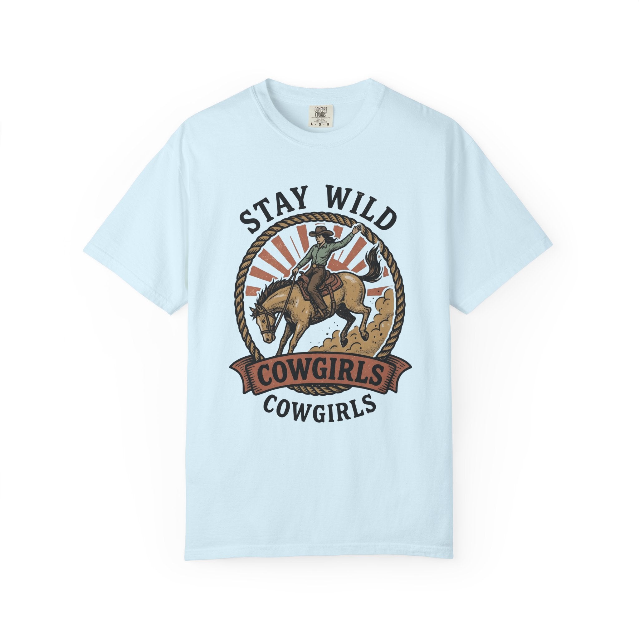 Cowgirl Horse Shirt Cowgirl Cowboy Gift Women Rustic Tee Rodeo T-Shirt Cowgirl Fan Western Tshirt Cowboy Graphic Nostalgic Lasso Tshirt