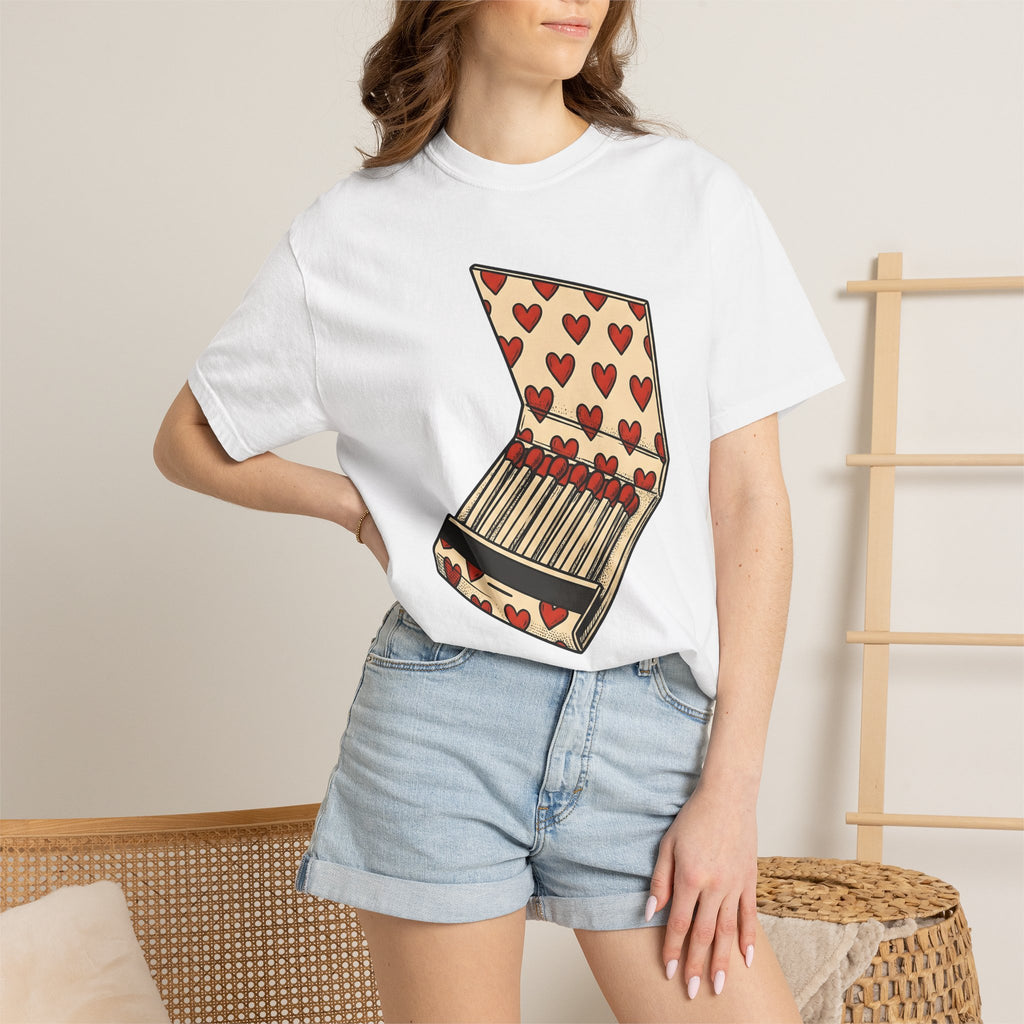 Heart Boxes Shirt St. Valentine's Day Relationships Gift Women Old School Tee Heart Box T-Shirt Valentine Fan Vintage Tshirt Love Graphic