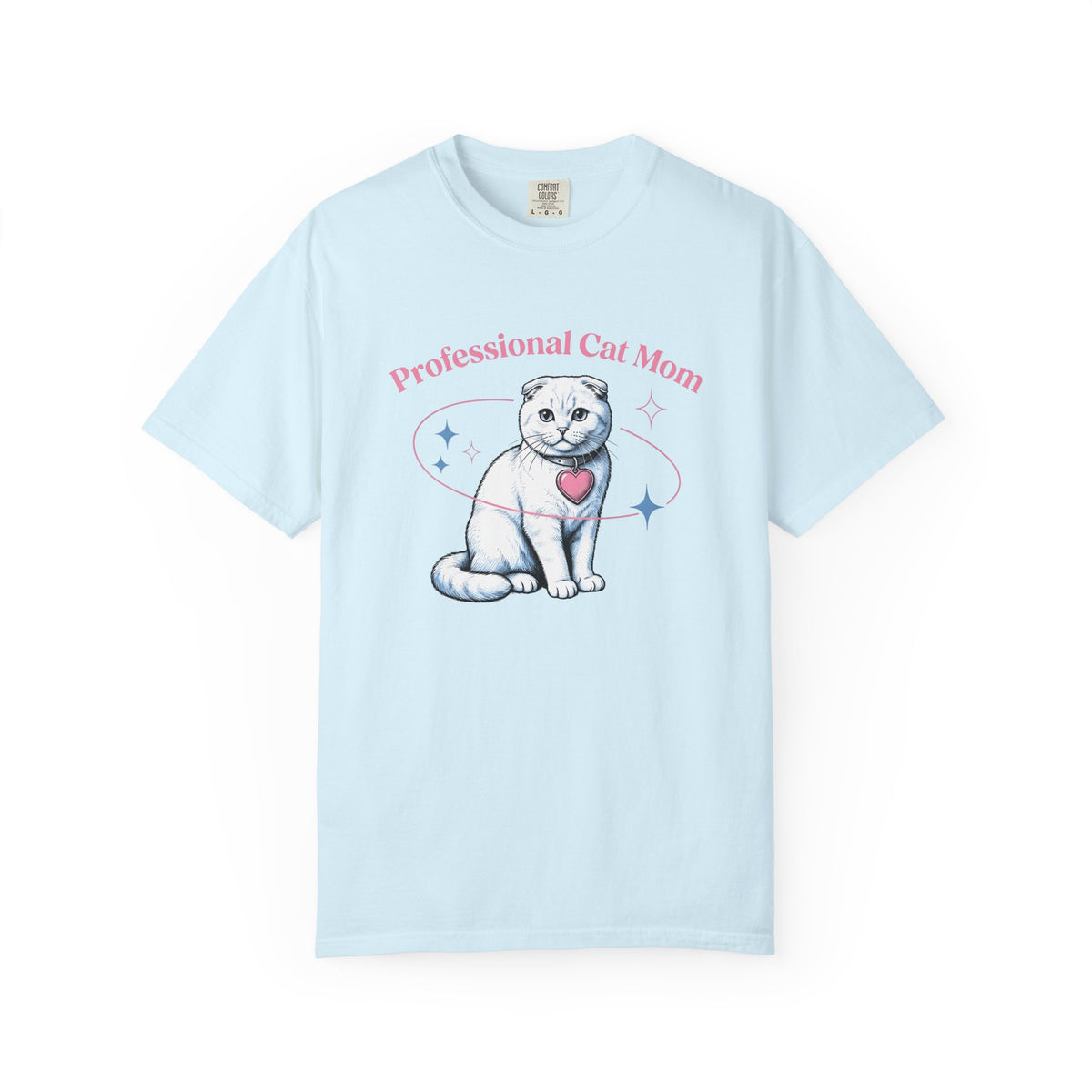 Scottish Fold Cat Shirt Cat Pet Gift Women Hand Drawn Tee Cat T-Shirt Cat Fan Feline Tshirt Pet Graphic Retro Heart Pendant Tshirt