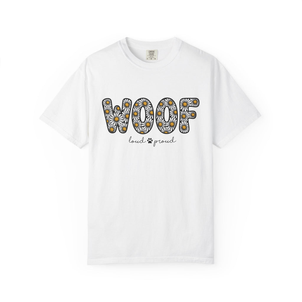 Daisy Bloom Text Shirt Dog Garden Gift Women Hippie Tee Flower T-Shirt Dog Fan Boho Tshirt Yard Graphic Vintage Animal Track Tshirt