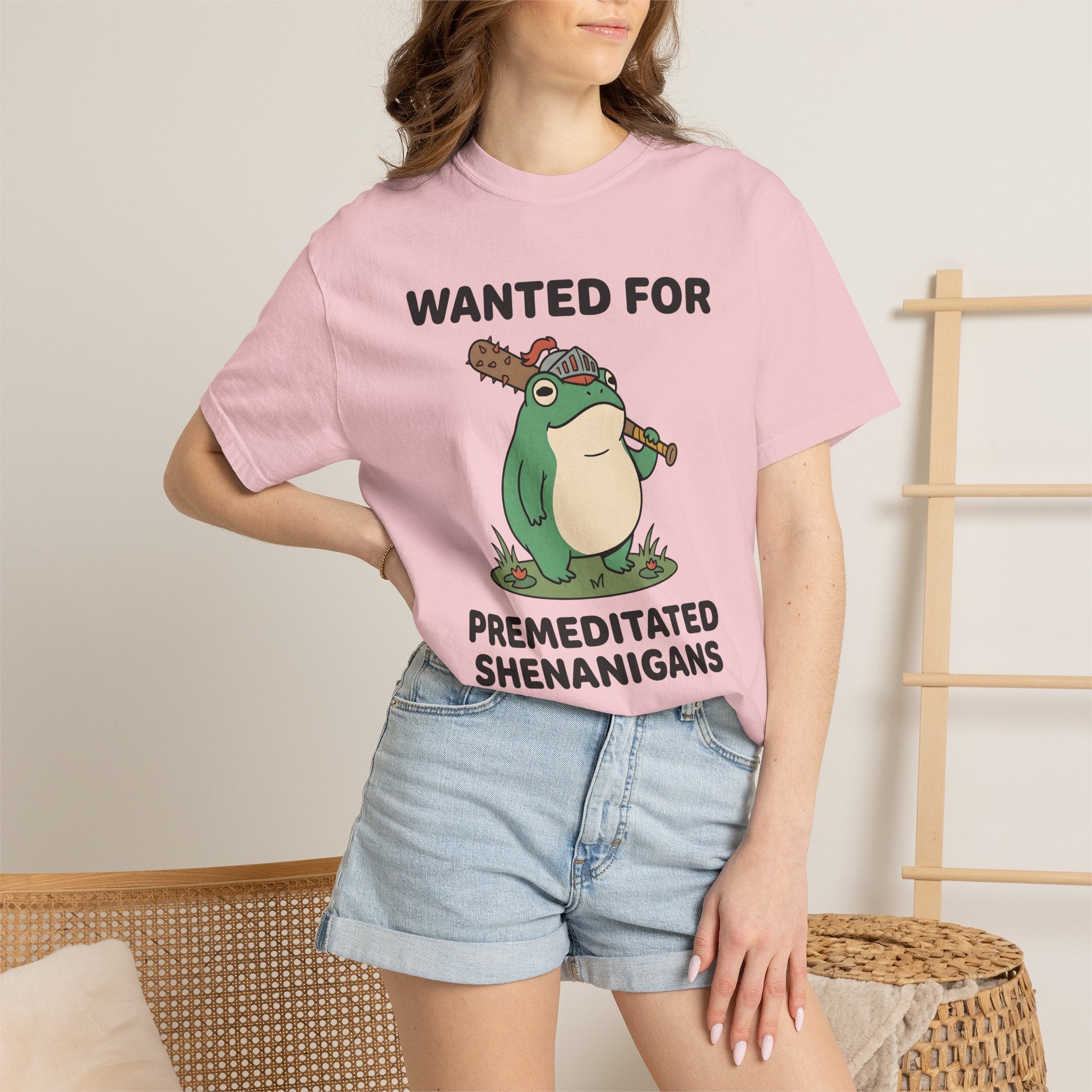 Amphibian Soldier Shirt Funny Critter Gift Women Graphic Tee Frog T-Shirt Humor Fan Illustrated Tshirt Creature Graphic Line Art Spiked