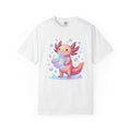 Axolotl Shirt Animals Cute Gift Women Kawaii Tee Mexican Salamander T-Shirt Pet Fan Cute Graphic Tshirt Pastel Bubbles Tshirt