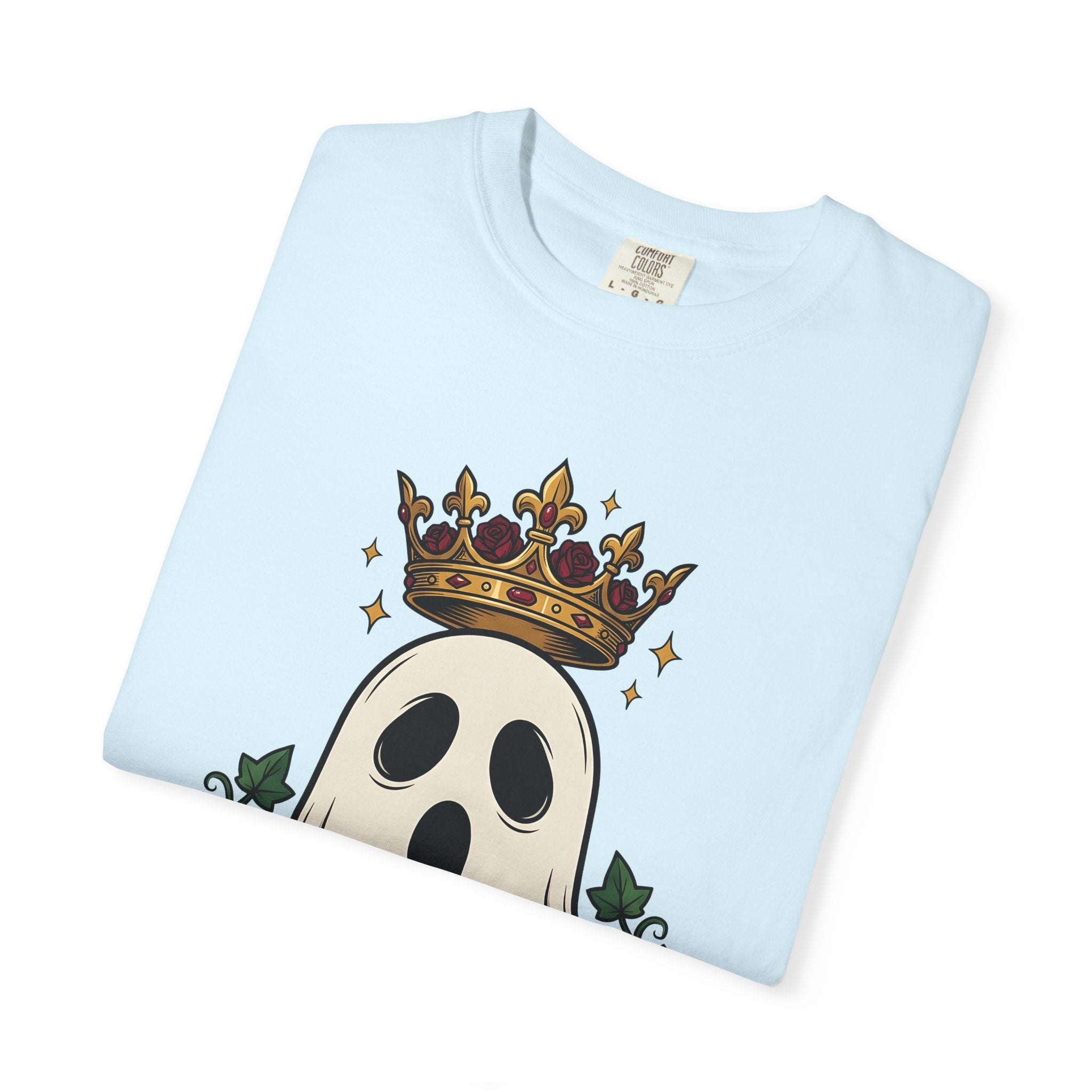 Spirit Crown Shirt Halloween Dark Gift Women Ink Tee Diadem T-Shirt Horror Fan Tattoo Tshirt Gothic Graphic Retro Flower Tshirt