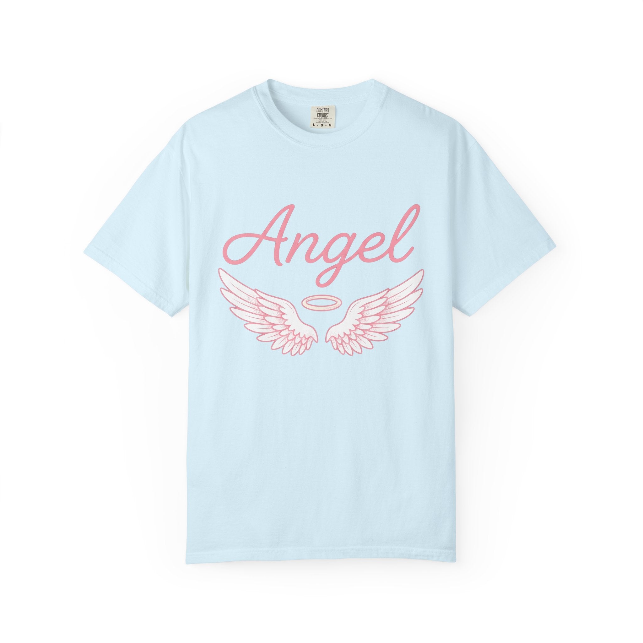 Angel Wings Shirt Angel Holistic Gift Women Playful Tee Feathered Wings T-Shirt Spiritual Fan Whimsical Tshirt Wellness Graphic Neat Halo