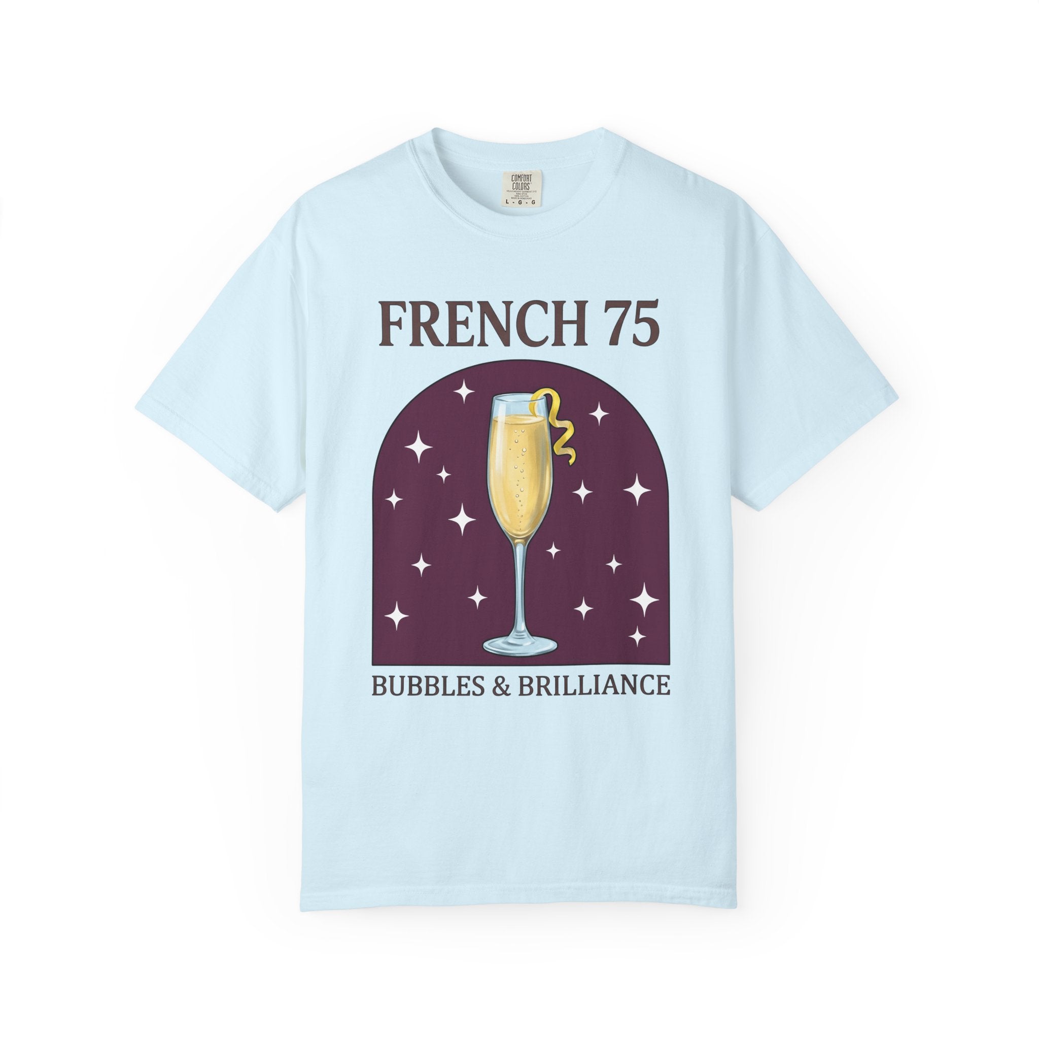 Champagne Flute Shirt Drinks Cocktail Gift Women Comic Tee Champagne Glass T-Shirt Beverage Fan Cartoon Tshirt Mixed Drink Graphic Vintage