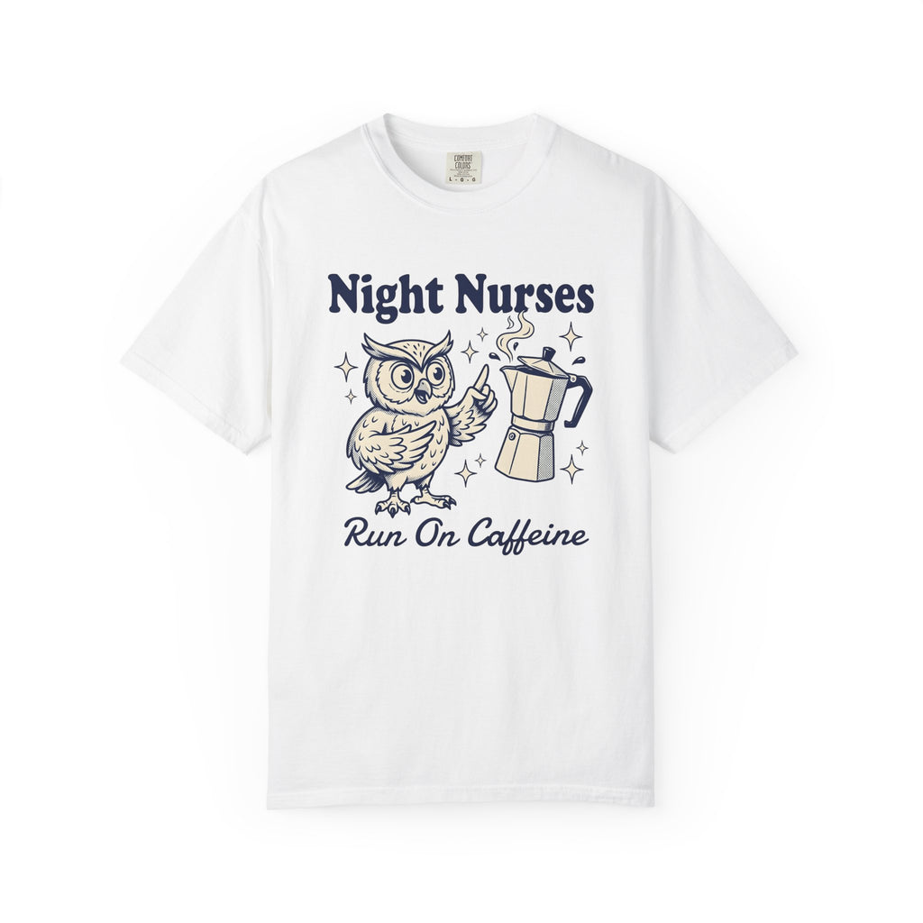 Owl Coffee Brewer Shirt Nurses Caffeine Gift Women Rustic Tee Coffee Maker T-Shirt Nurse Enthusiast Country Tshirt Caffeine Graphic Doodle