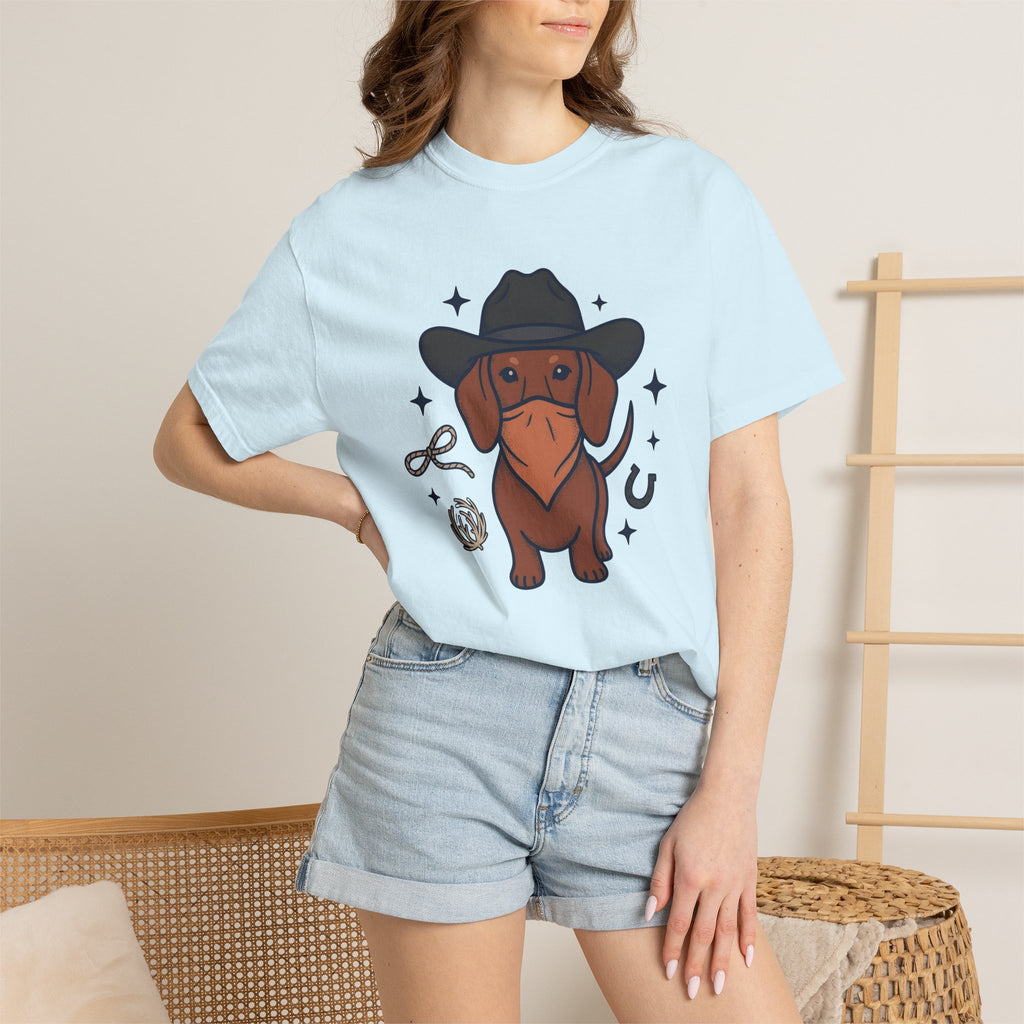Rodeo Dog Shirt Dog Western Wear Gift Women Hand Drawn Tee Cowdog T-Shirt Dog Fan Illustrated Tshirt Country Graphic Old School Luck Charm