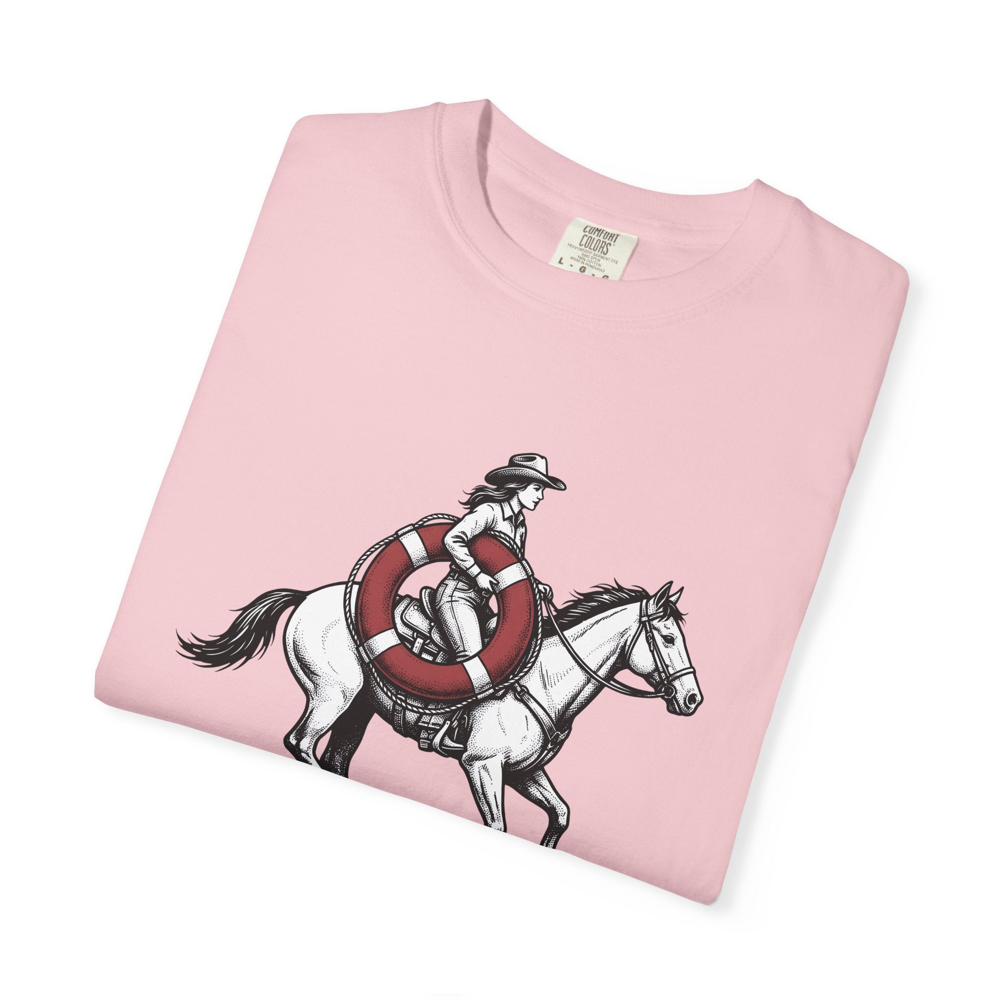 Cowgirl Horse Shirt Cowgirl Western Gift Women Tattoo Style Tee Horseback T-Shirt Cowgirl Fan Ink Tshirt Rodeo Graphic Vintage Lifebuoy