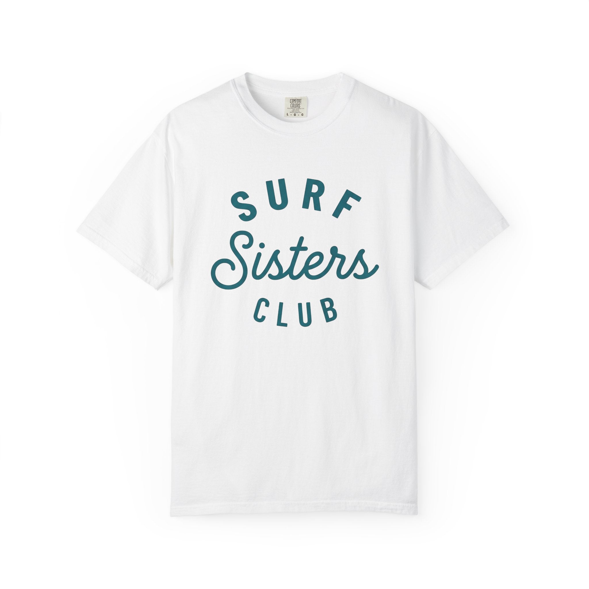 Surf Club Shirt Surfing Beach Gift Women Modern Tee Surfing Club T-Shirt Surfer Fan Surf Tee Coastal Graphic Retro Script Font Tshirt