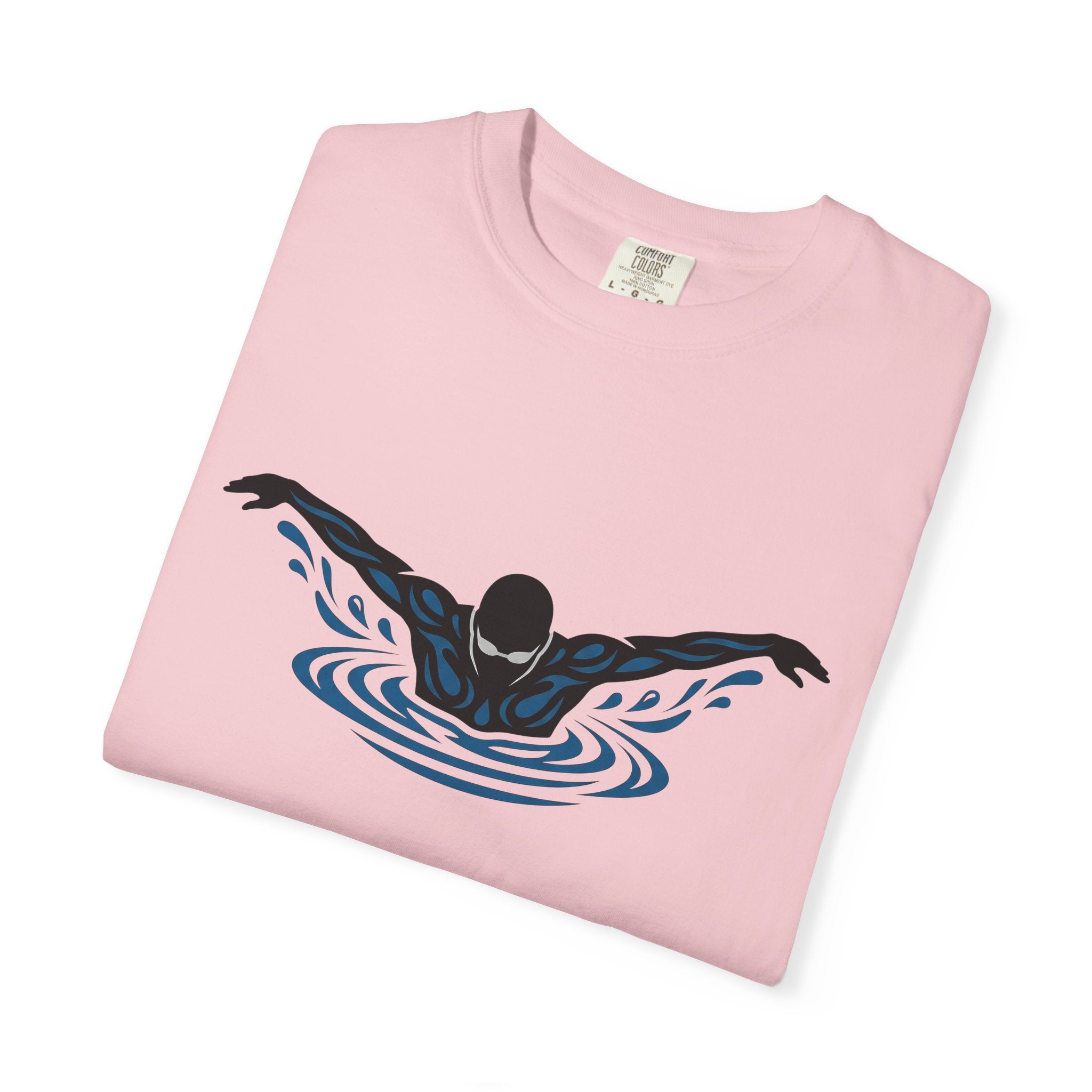 Swim Athlete Shirt Swimming Exercise Gift Women Retro Tee Swimmer T-Shirt Diver Enthusiast Vintage Tshirt Fitness Graphic Line Art Splash