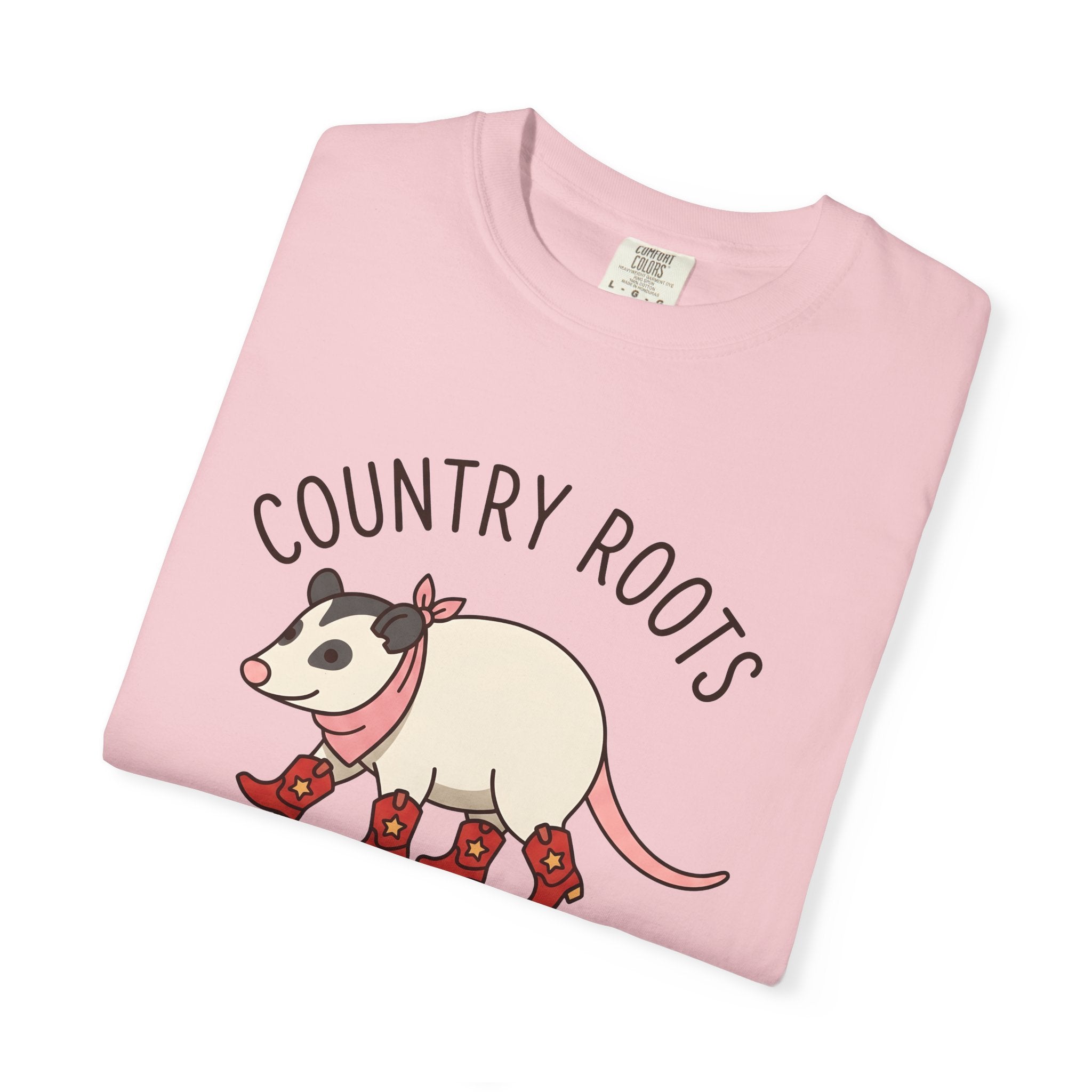 Possum Footwear Shirt Cowgirl Rural Gift Women Sweet Tee Opossum T-Shirt Rodeo Fan Cartoon Tshirt Country Graphic Animated Cowboy Hat Tshirt