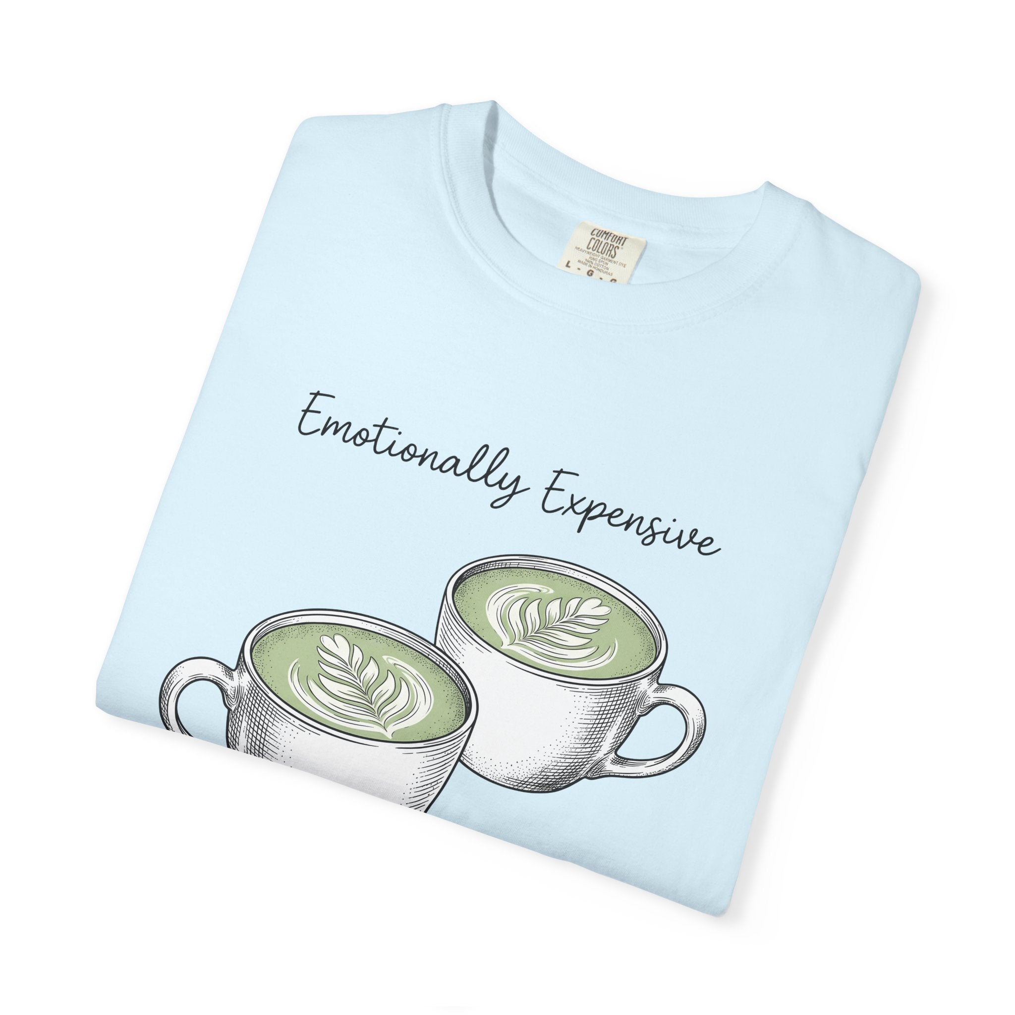 Matcha Latte Cups Shirt Coffee Foodie Gift Women Hand Drawn Tee Green Tea Cup T-Shirt Coffee Fan Illustrated Tshirt Food Graphic Vintage