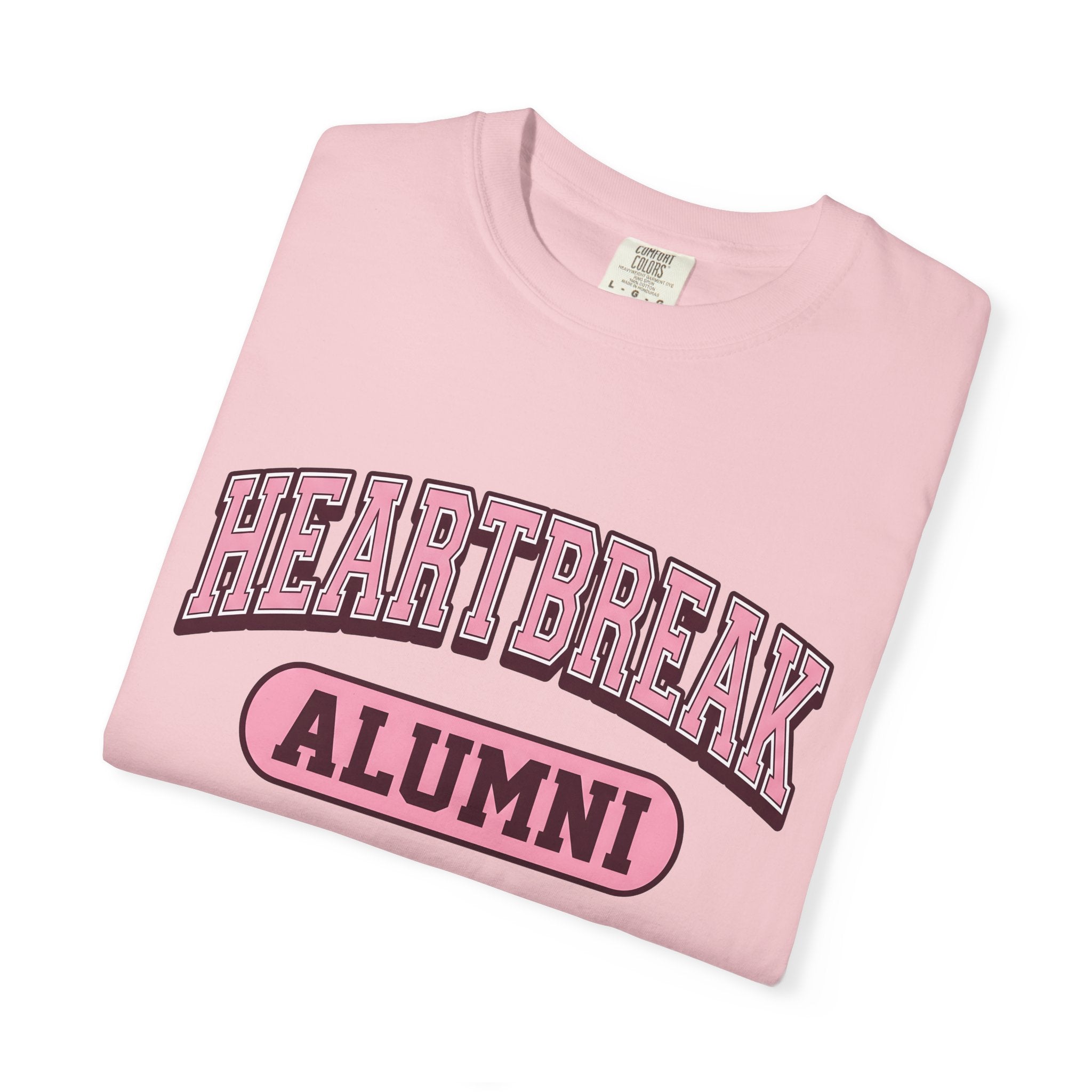 Varsity Text Design Shirt St. Valentine's Day Divorce Gift Women Thick Tee Typography T-Shirt Valentine Fan Bold Tshirt Separation Graphic