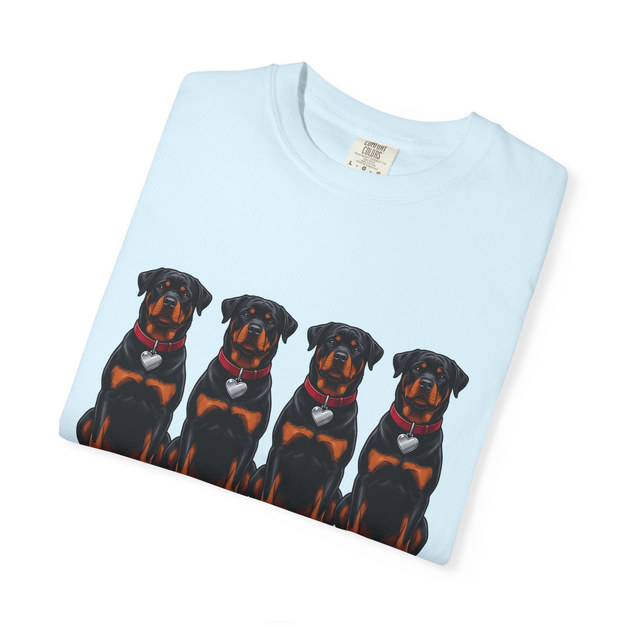 Rottweiler Puppies Shirt Dog Animals Gift Women Bold Design Tee Rottweiler T-Shirt Dog Fan Puppy Tshirt Wildlife Graphic Classic Heart