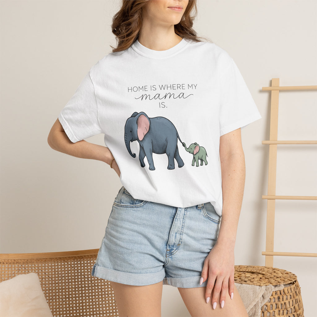 Elephant Herd Shirt Moms Wildlife Gift Women Adorable Tee Pachyderm T-Shirt Mother Fan Wildlife Conservation Graphic Tshirt Sketch Baby