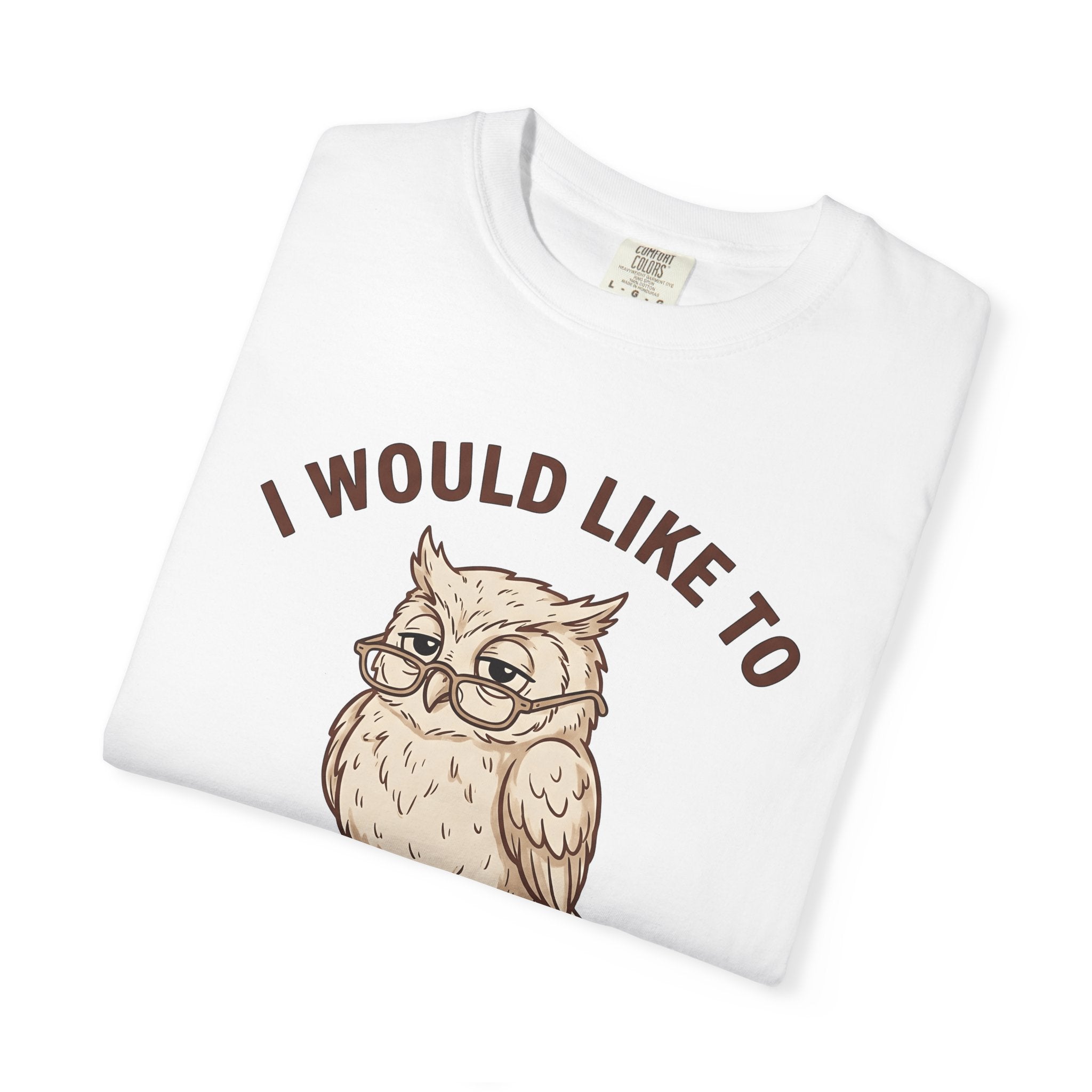 Owl Eyeglasses Shirt Cute Nature Gift Women Graphic Tee Owl Spectacles T-Shirt Adorable Fan Owl Art Tshirt Wildlife Graphic Design Pencil
