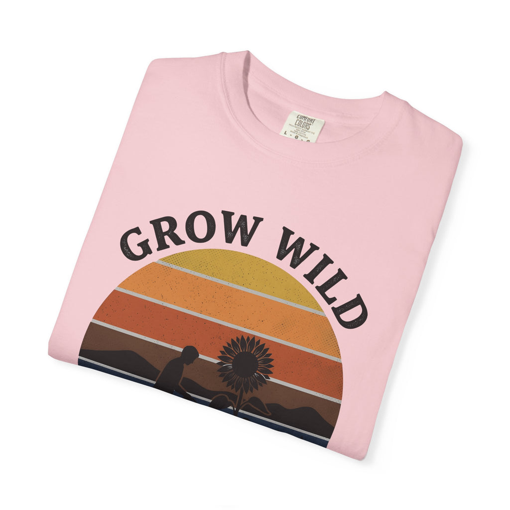Gardener Sunflower Shirt Gardening Earth Gift Women Line Art Tee Sunflower T-Shirt Gardener Fan Floral Tshirt Earthly Graphic Cartoon Sunset