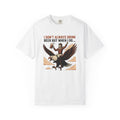 Girl Flying Eagle Shirt Funny Wildlife Gift Women Distressed Tee Eagle T-Shirt Humor Fan Vintage Tshirt Animal Graphic Cartoon Beer Glass
