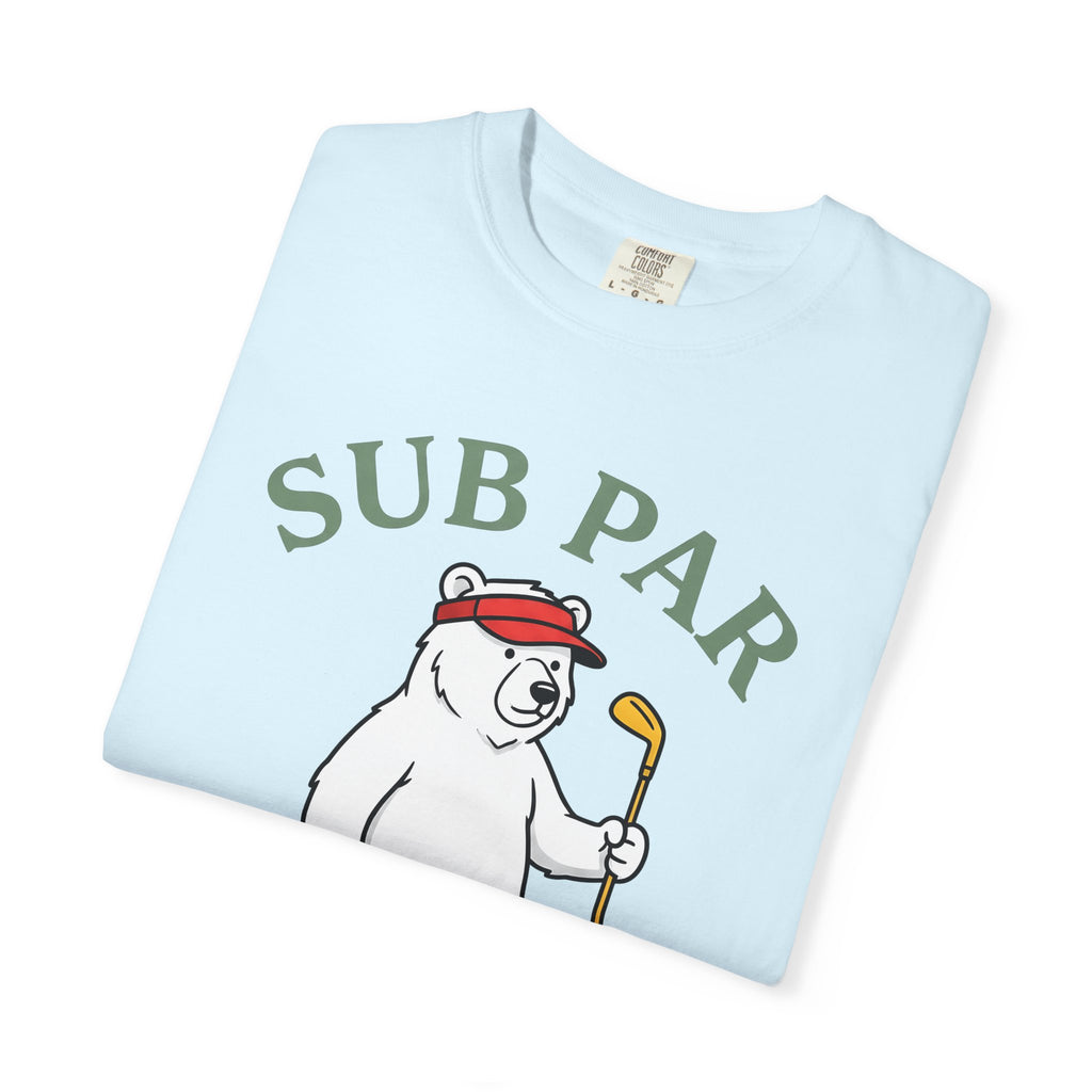 Bear Golf Shirt Golf Humor Gift Women Cartoon Tee Teddy T-Shirt Golfer Fan Cartoony Tshirt Funny Graphic Minimalist Visor Tshirt