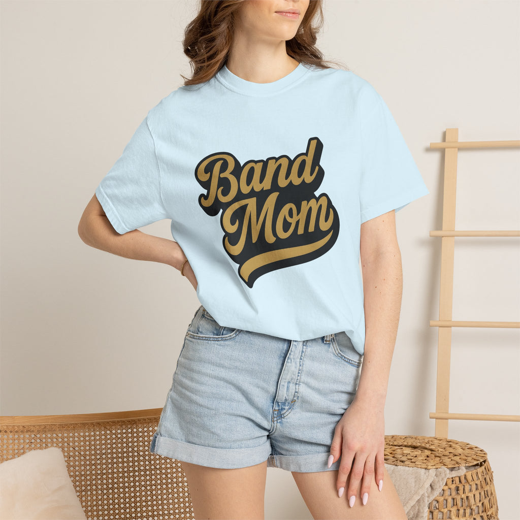 Band Mom Phrase Shirt Moms Sound Gift Women Handwritten Script Tee Concert Mom T-Shirt Mom Fan Typography Tshirt Audio Graphic Classic