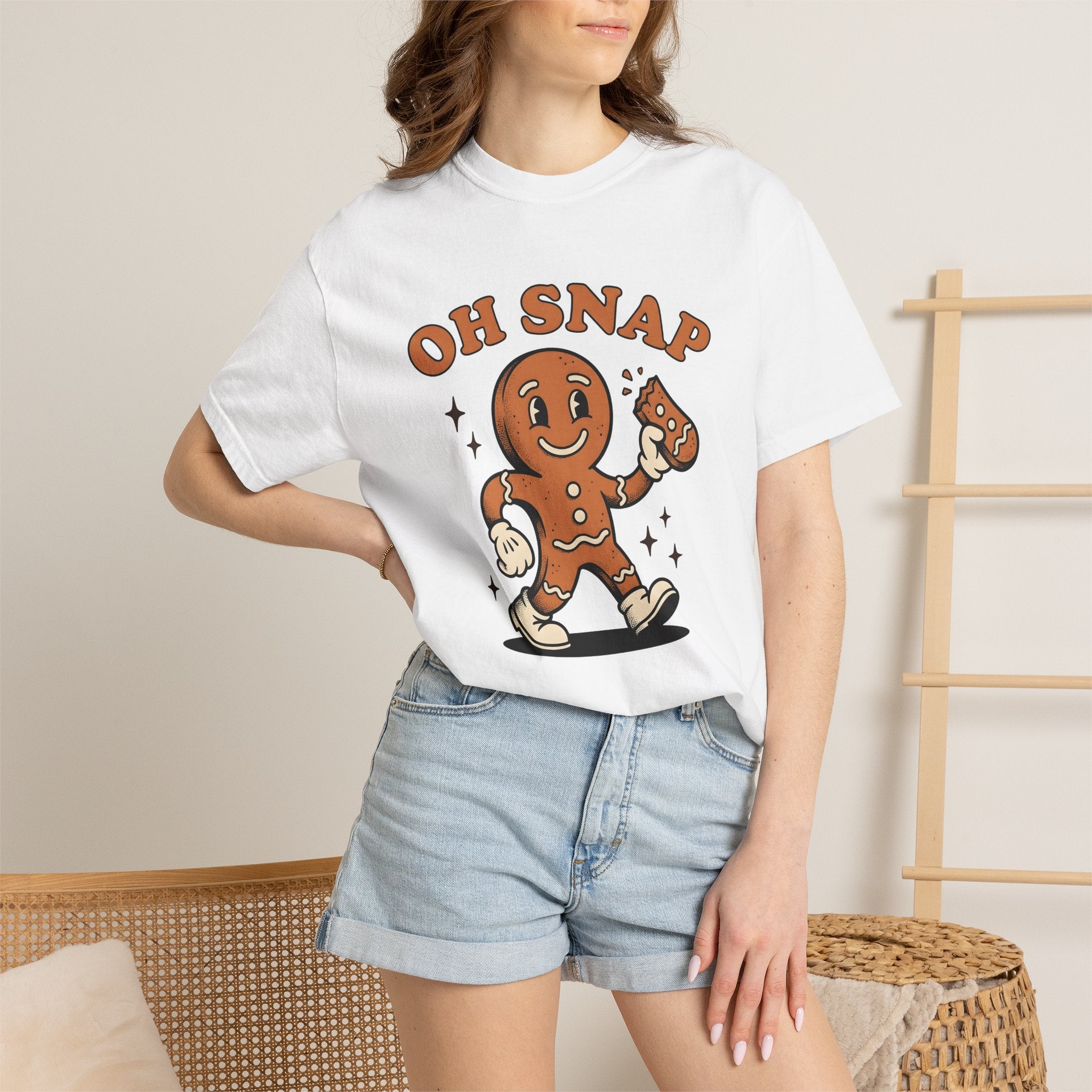Gingerbread Cookie Shirt Holiday Xmas Gift Women Comic Tee Gingerbread T-Shirt Christmas Fan Cartoon Tshirt Christmas Graphic Retro Sparkles