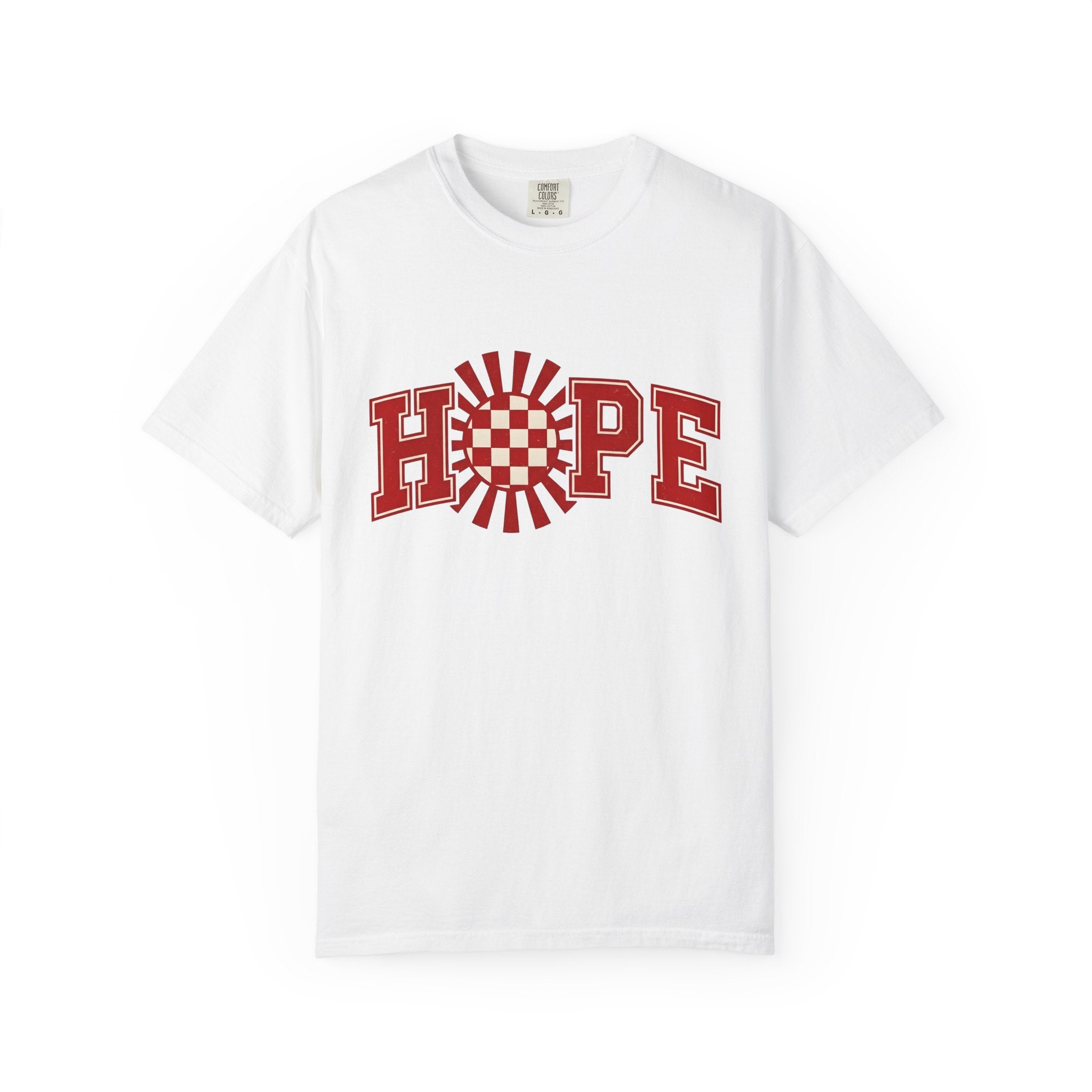 Radiating Checkered Pattern Shirt St. Valentine's Day Encouragement Gift Women Athletic Tee Plaid T-Shirt Valentine Fan Sporty Tshirt