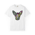 Puppy Flower Crown Shirt Dog Bloom Gift Women Vintage Tee Puppy Crown T-Shirt Dog Fan Puppy Art Tshirt Floral Graphic Doodle Aloe Tshirt