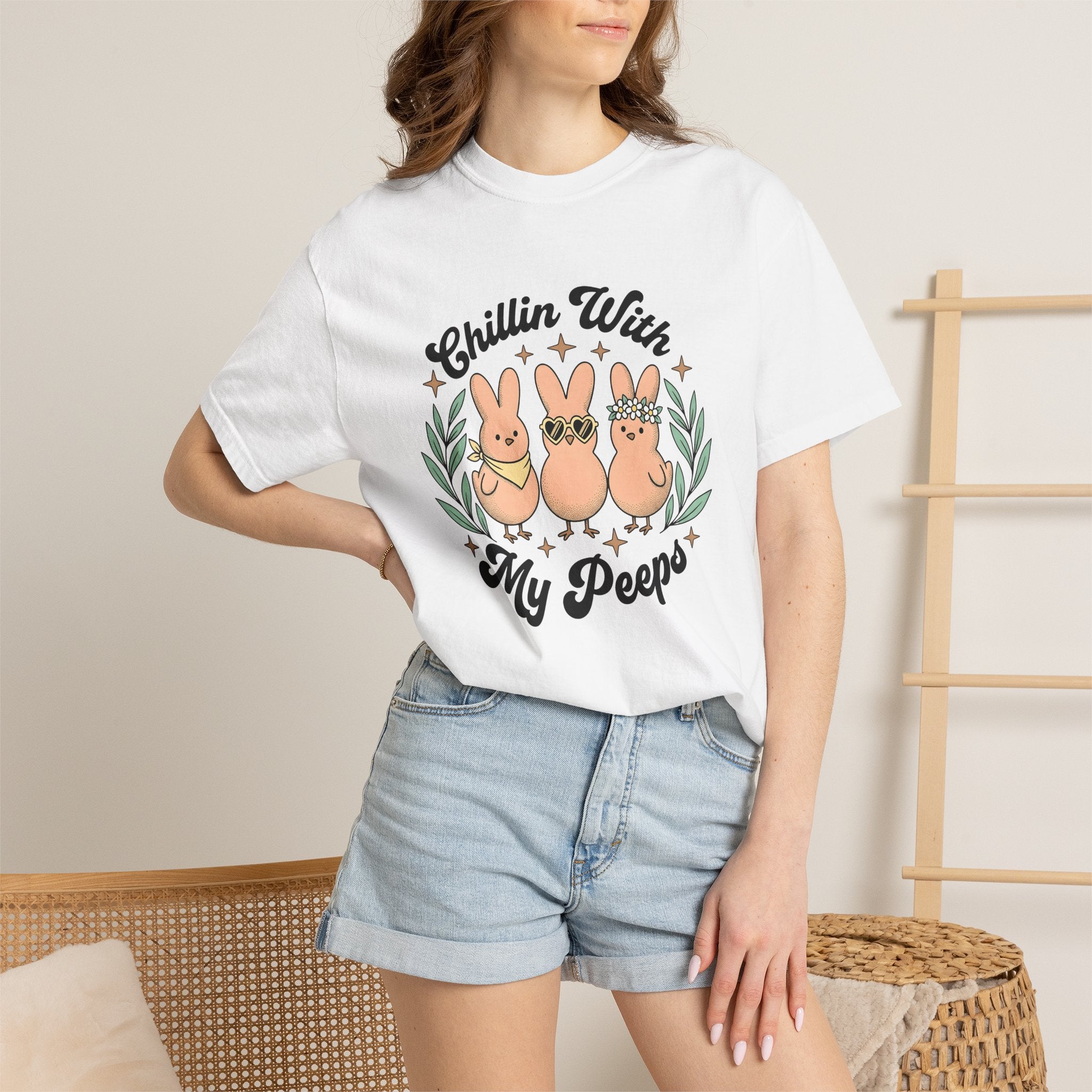 Rabbit Crew Shirt Easter Buddies Gift Women Kawaii Tee Bunny T-Shirt Easter Fan Cute Tshirt Friends Graphic Vintage Twinkles Tshirt